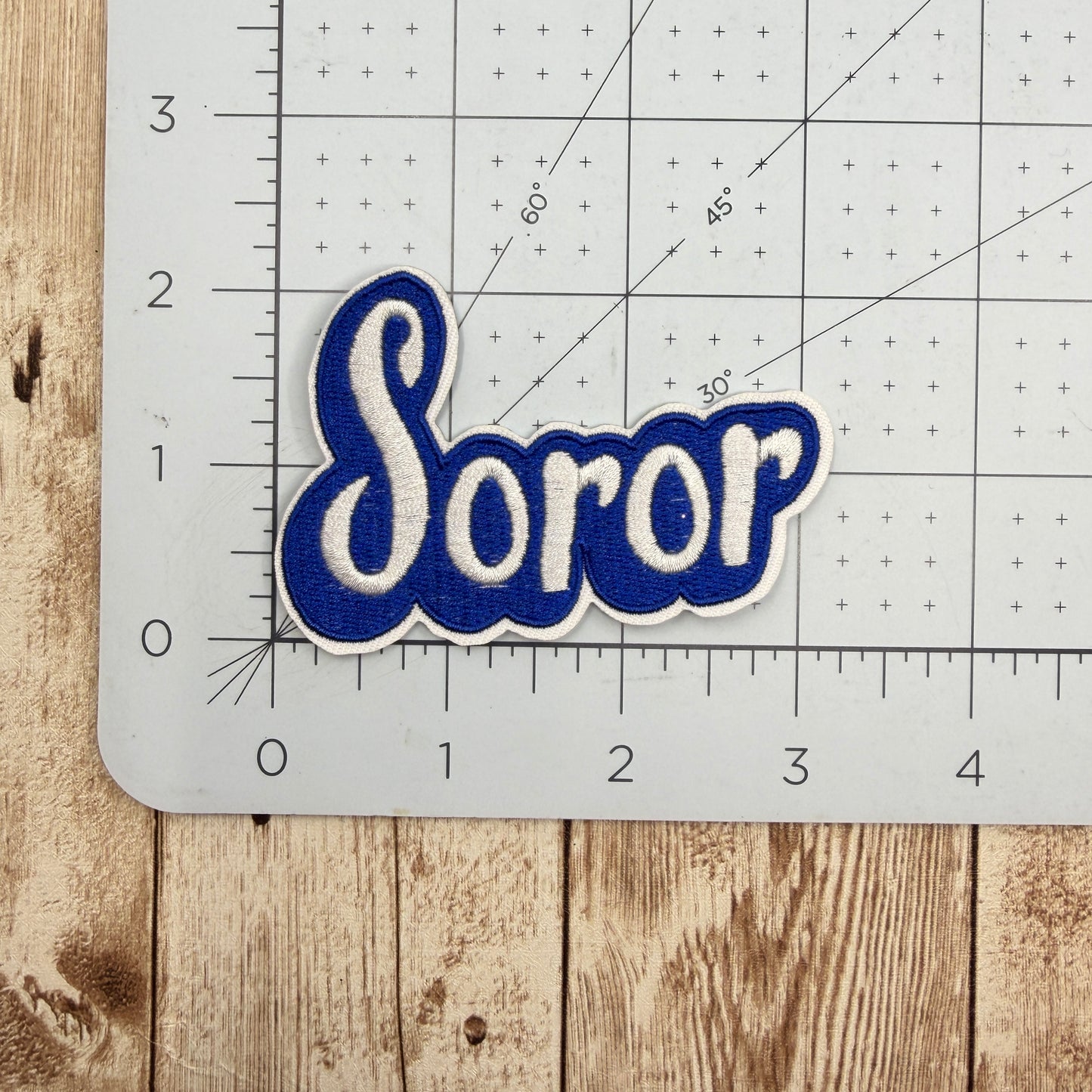 Soror Iron On Patch