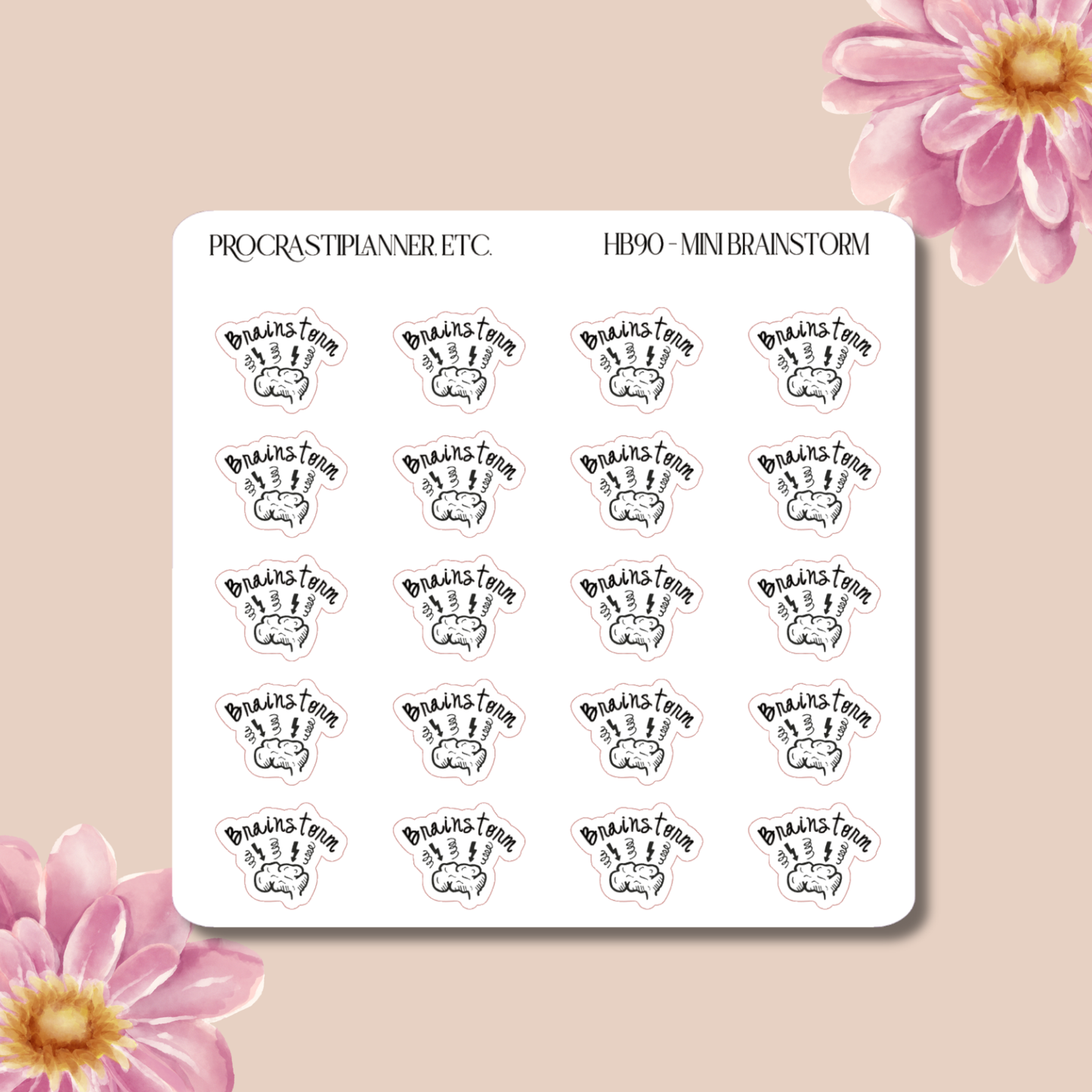 HB90 Method - Brainstorm Planner Stickers