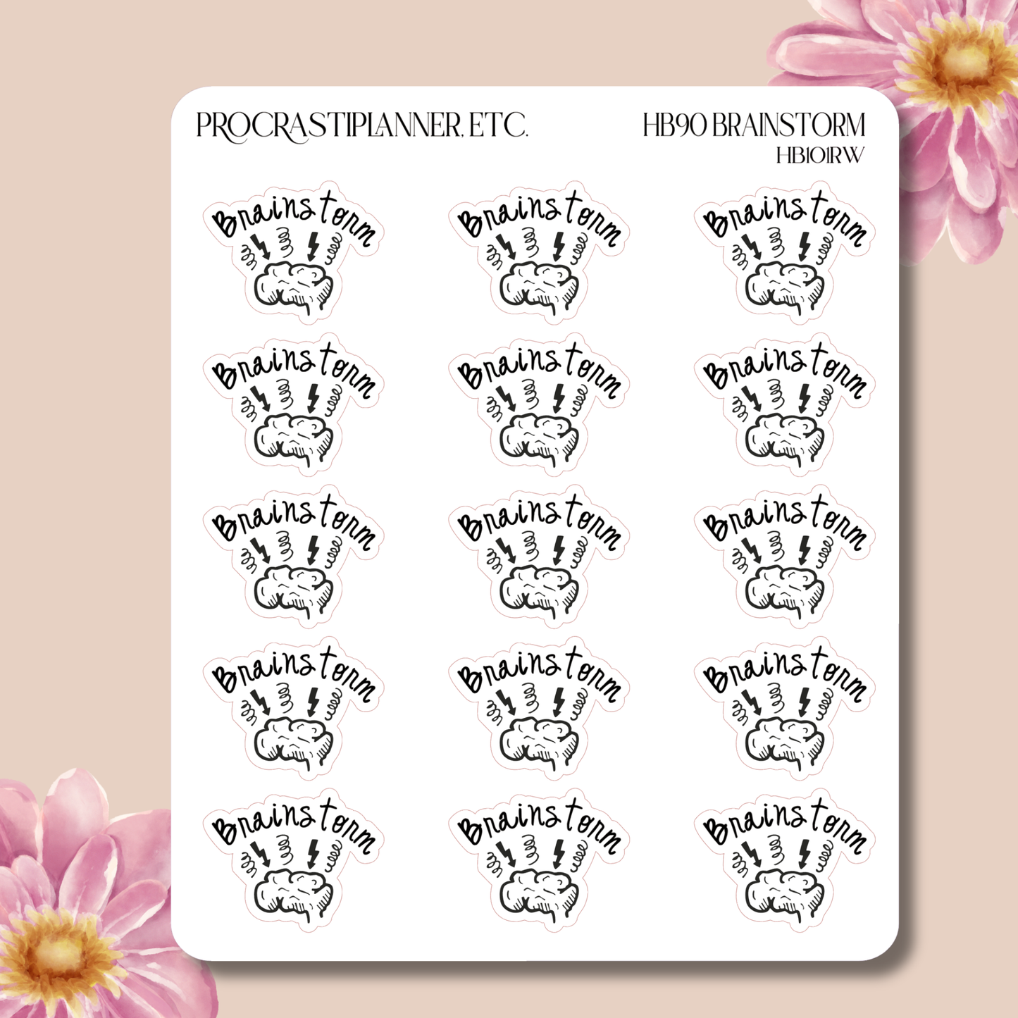 HB90 Method - Brainstorm Planner Stickers