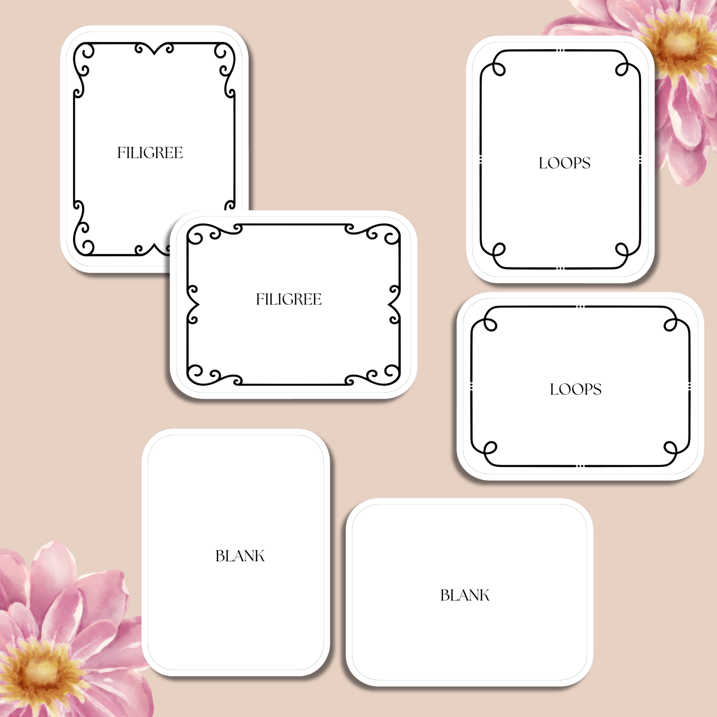 Blank Decorative Bookplates Sets