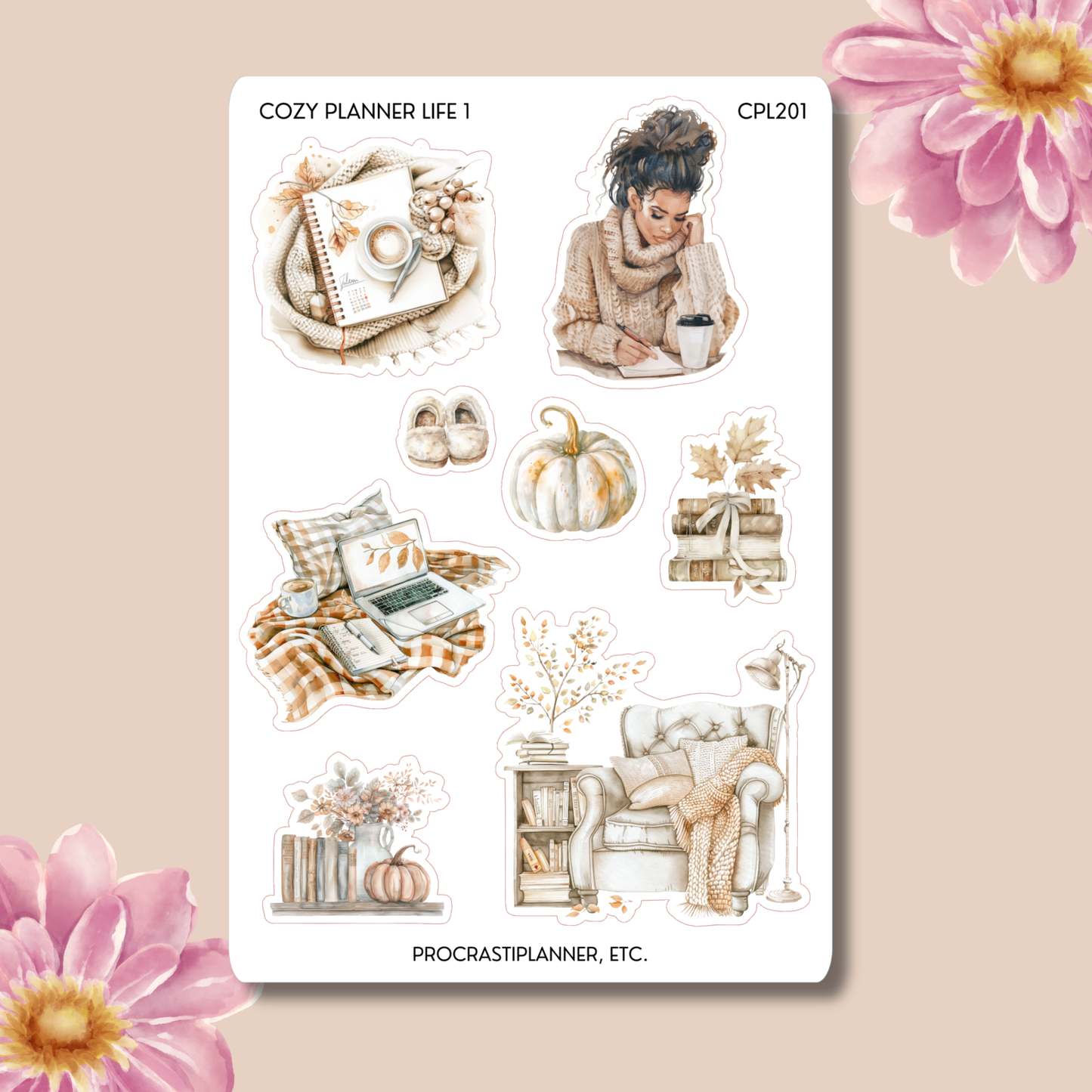The Cozy Planner Fall Themed Planner Stickers