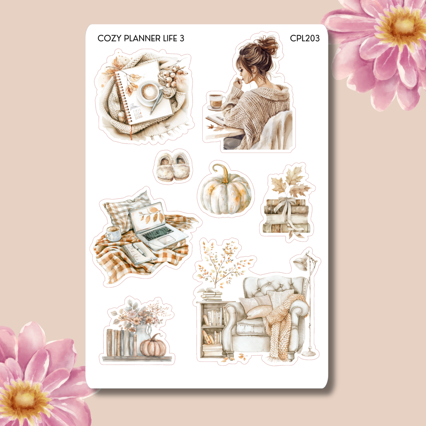 The Cozy Planner Fall Themed Planner Stickers
