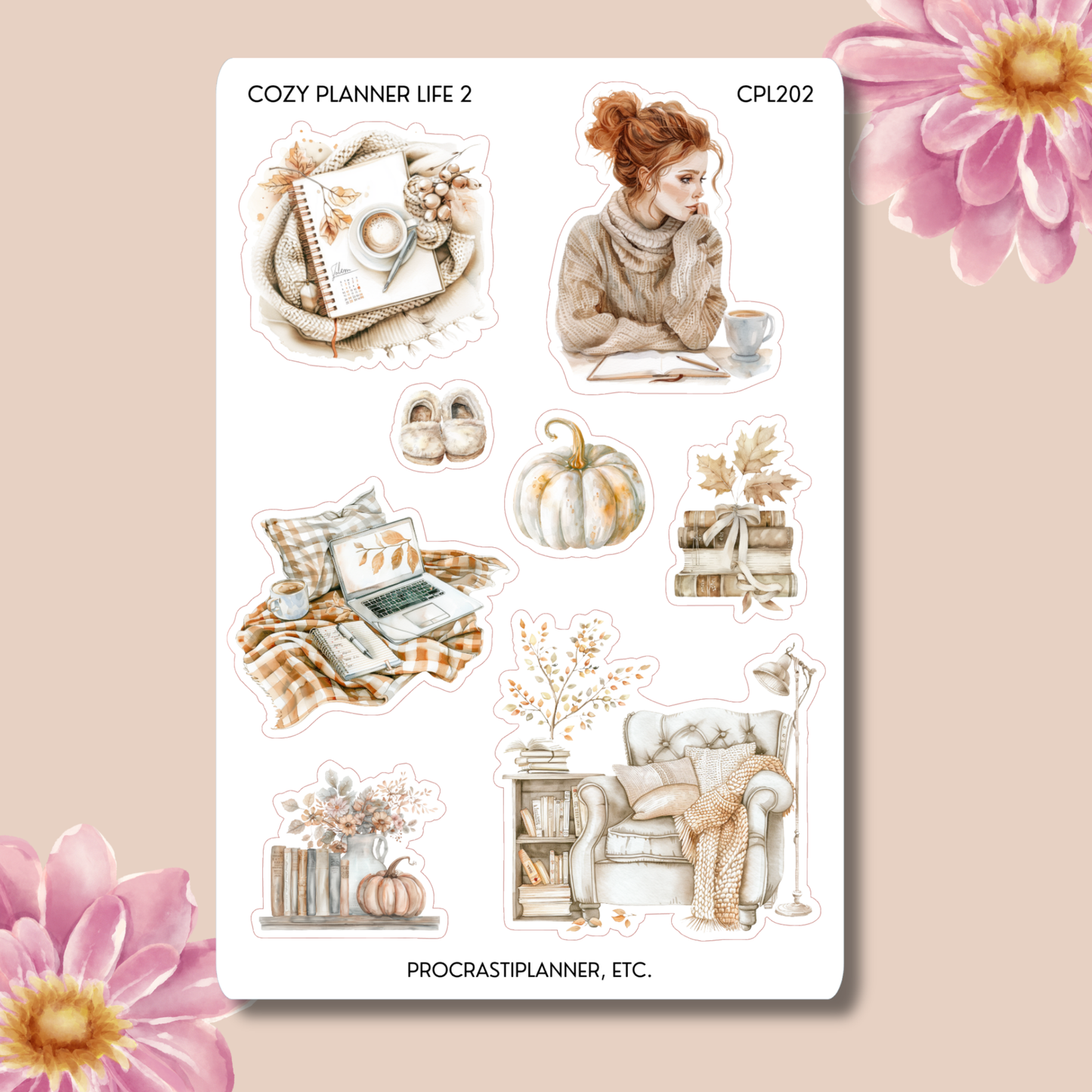 The Cozy Planner Fall Themed Planner Stickers