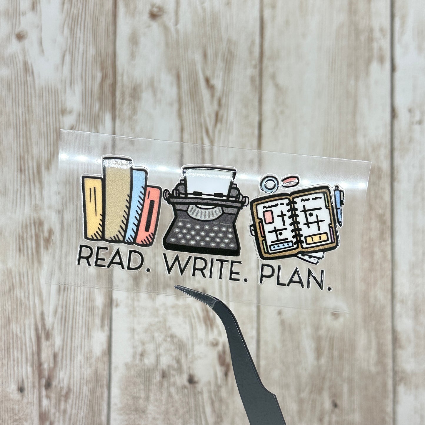 Read Write Plan UVDTF Stickers