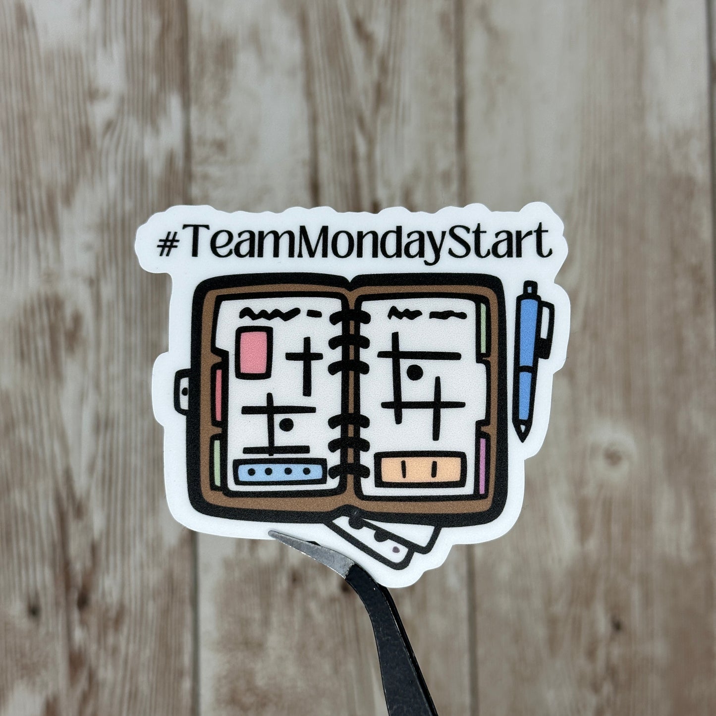 Team Monday Start Vinyl Decal