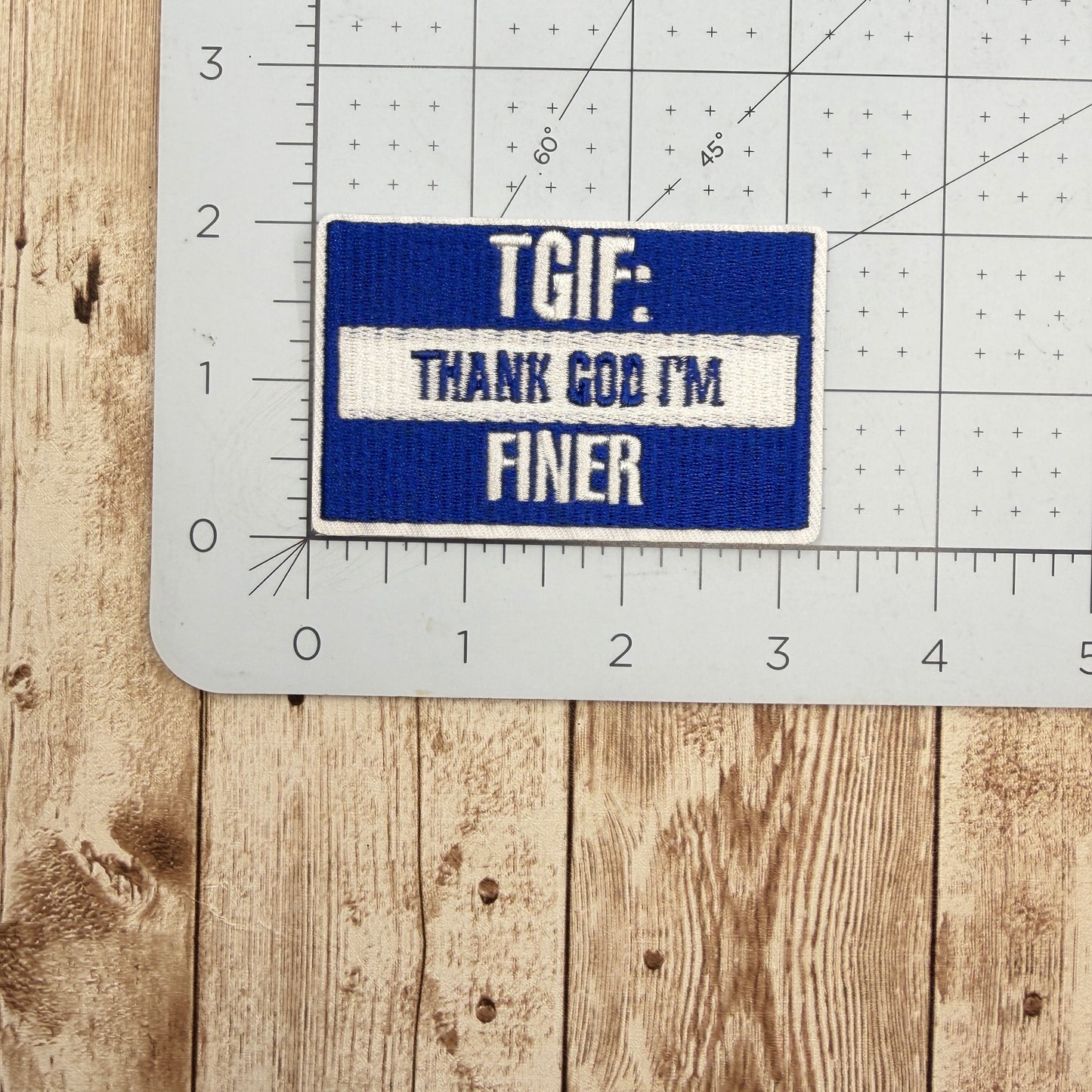 Thank God I’m Finer Iron On Patch