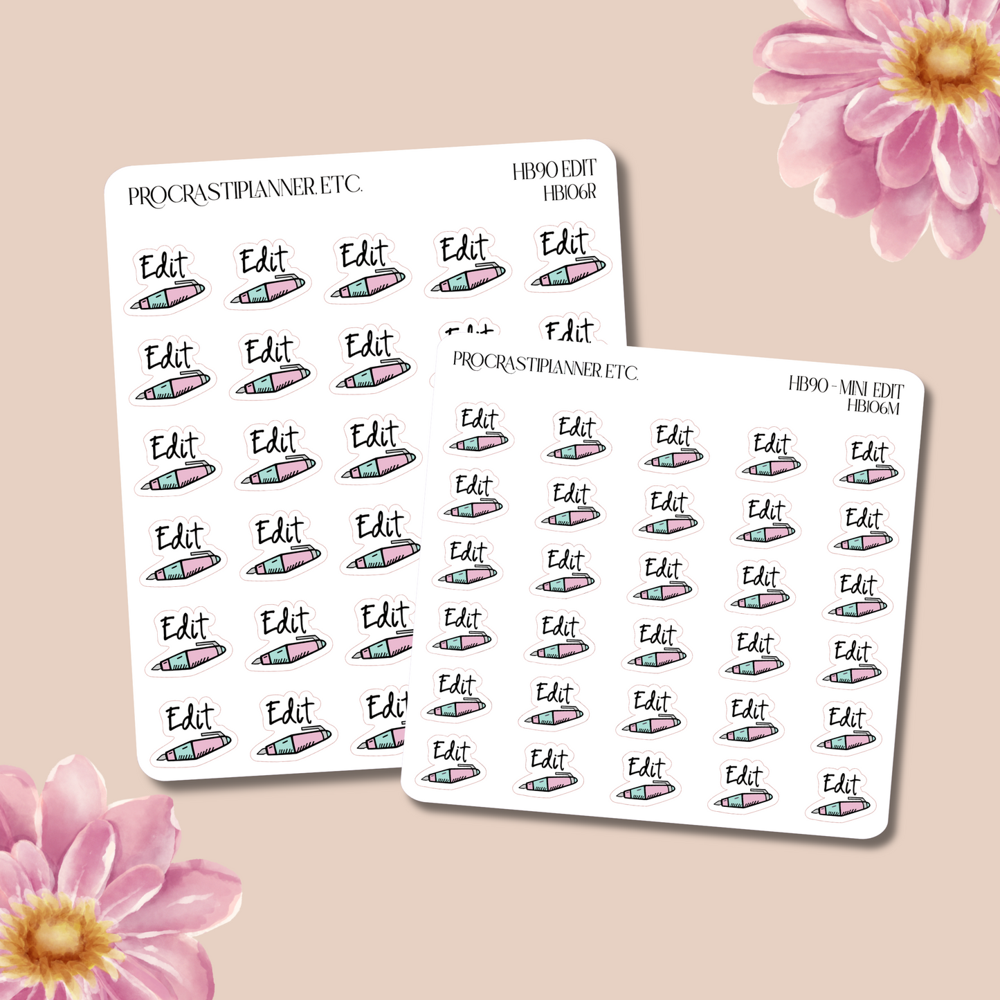 HB90 Method - Edit Planner Stickers