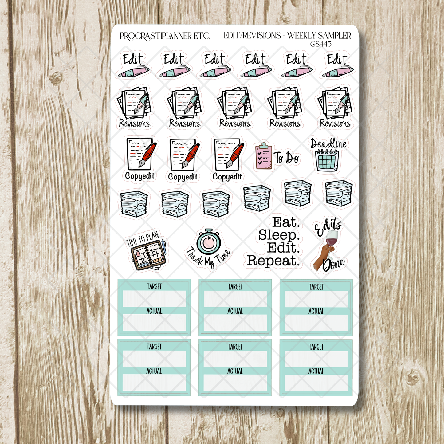 Edit/Revisions - Mini Weekly Sampler