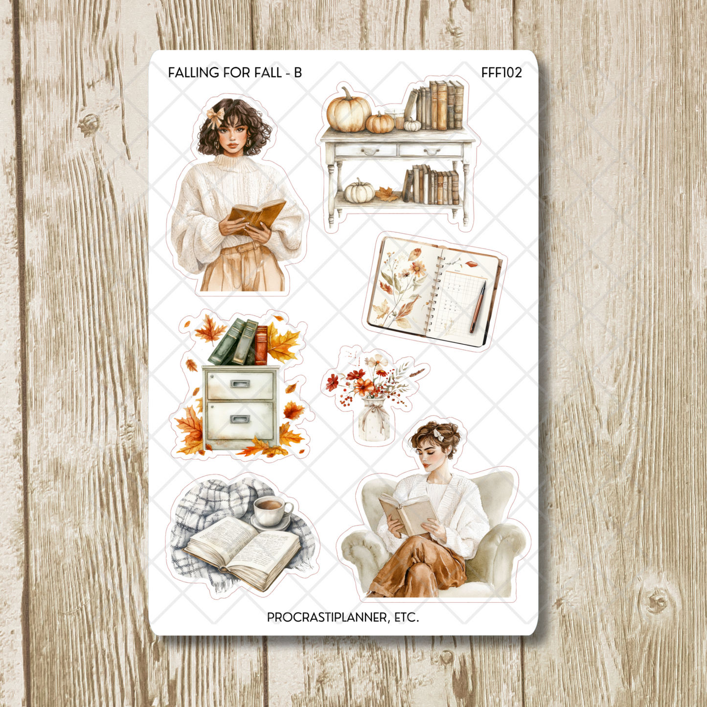 Falling for Fall Autumn Planner Stickers Deco