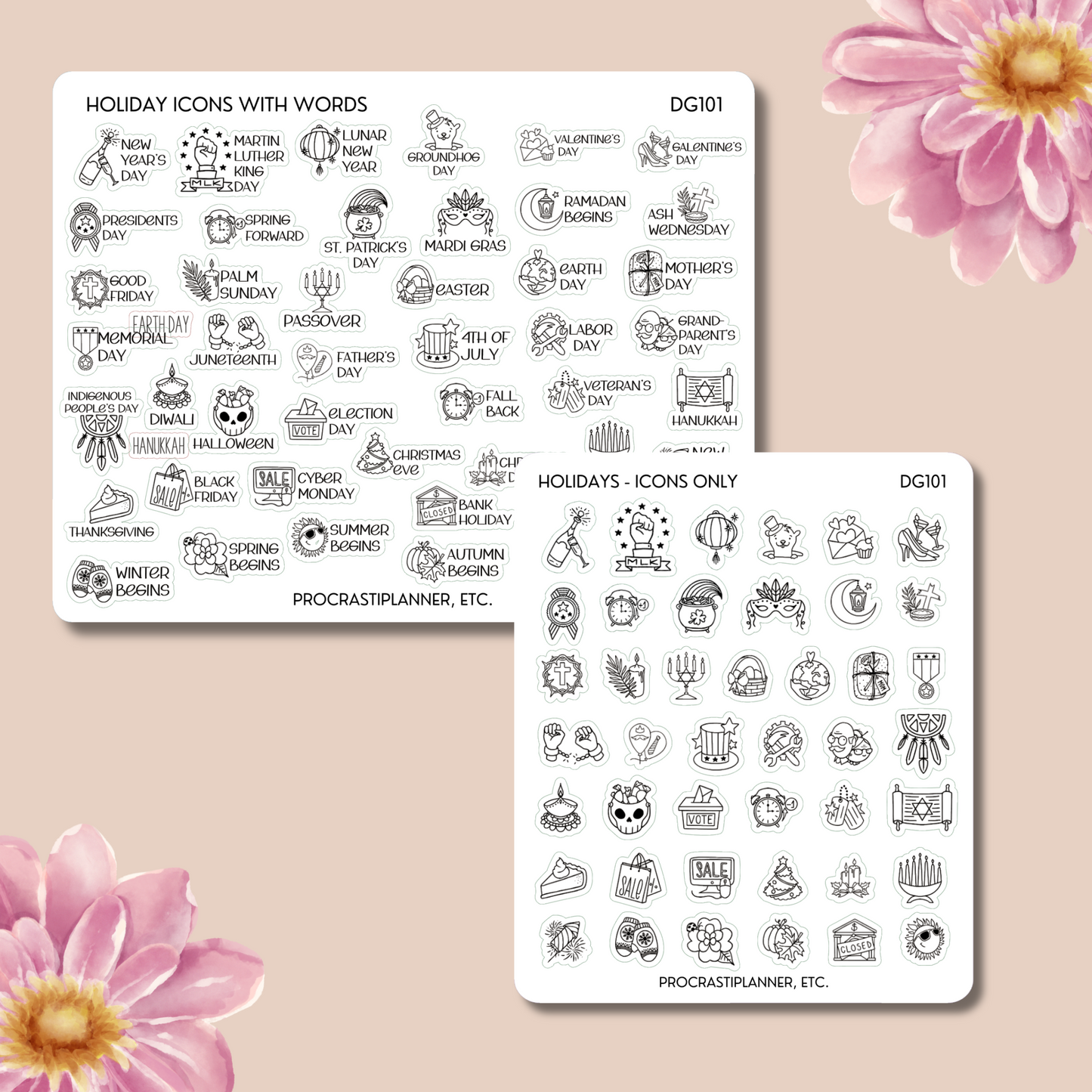Holiday List - Icons