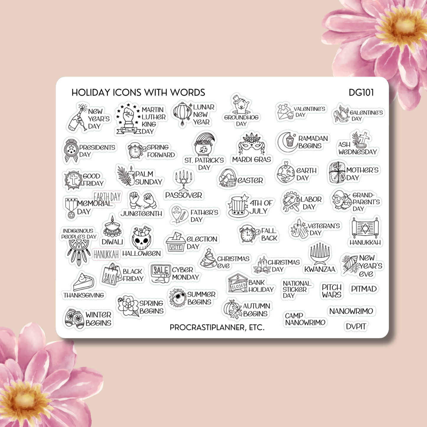 Holiday List - Icons