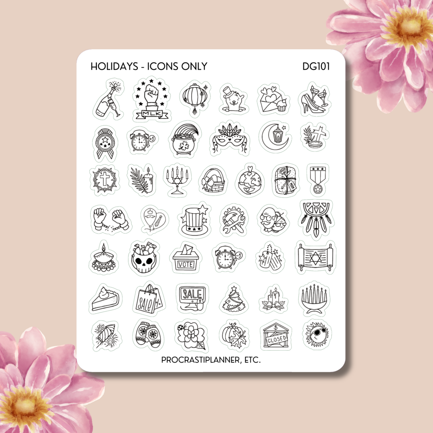 Holiday List - Icons