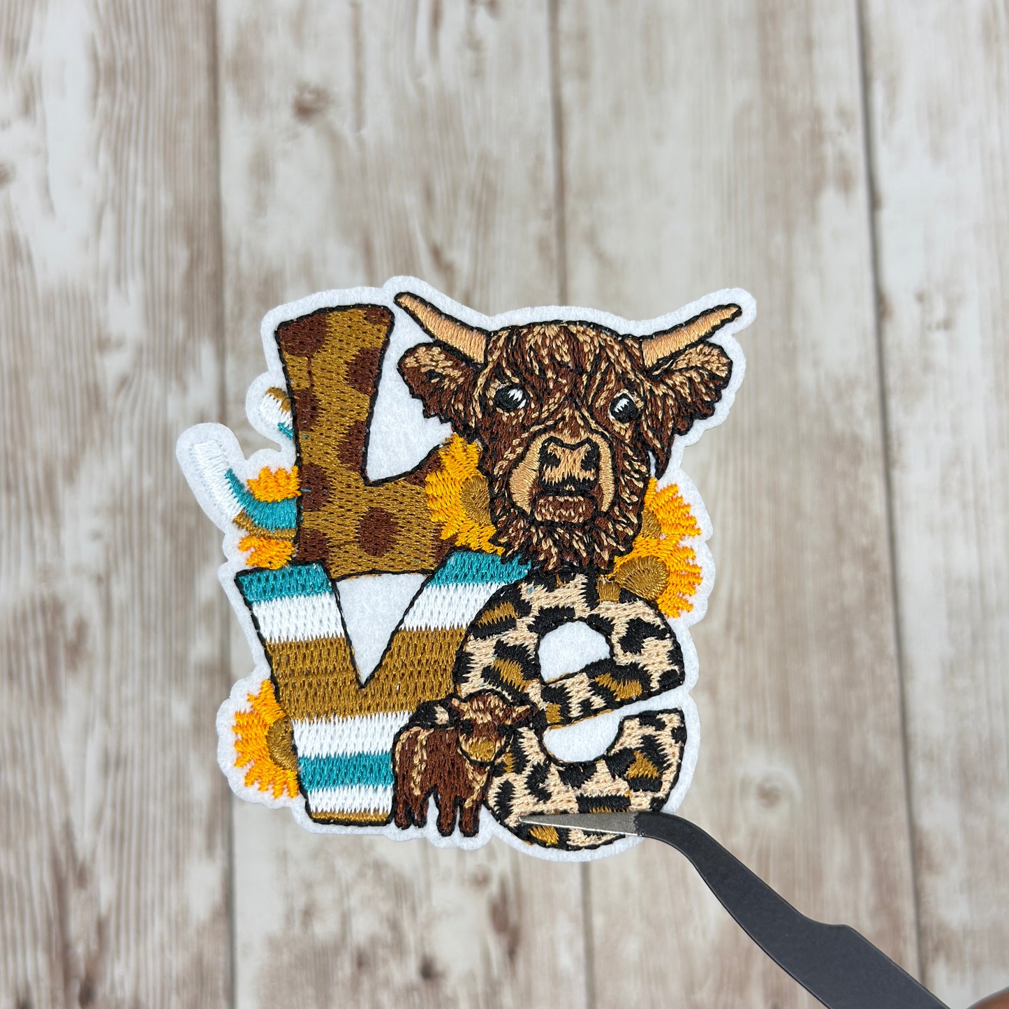 Cow Love Iron-on Patch