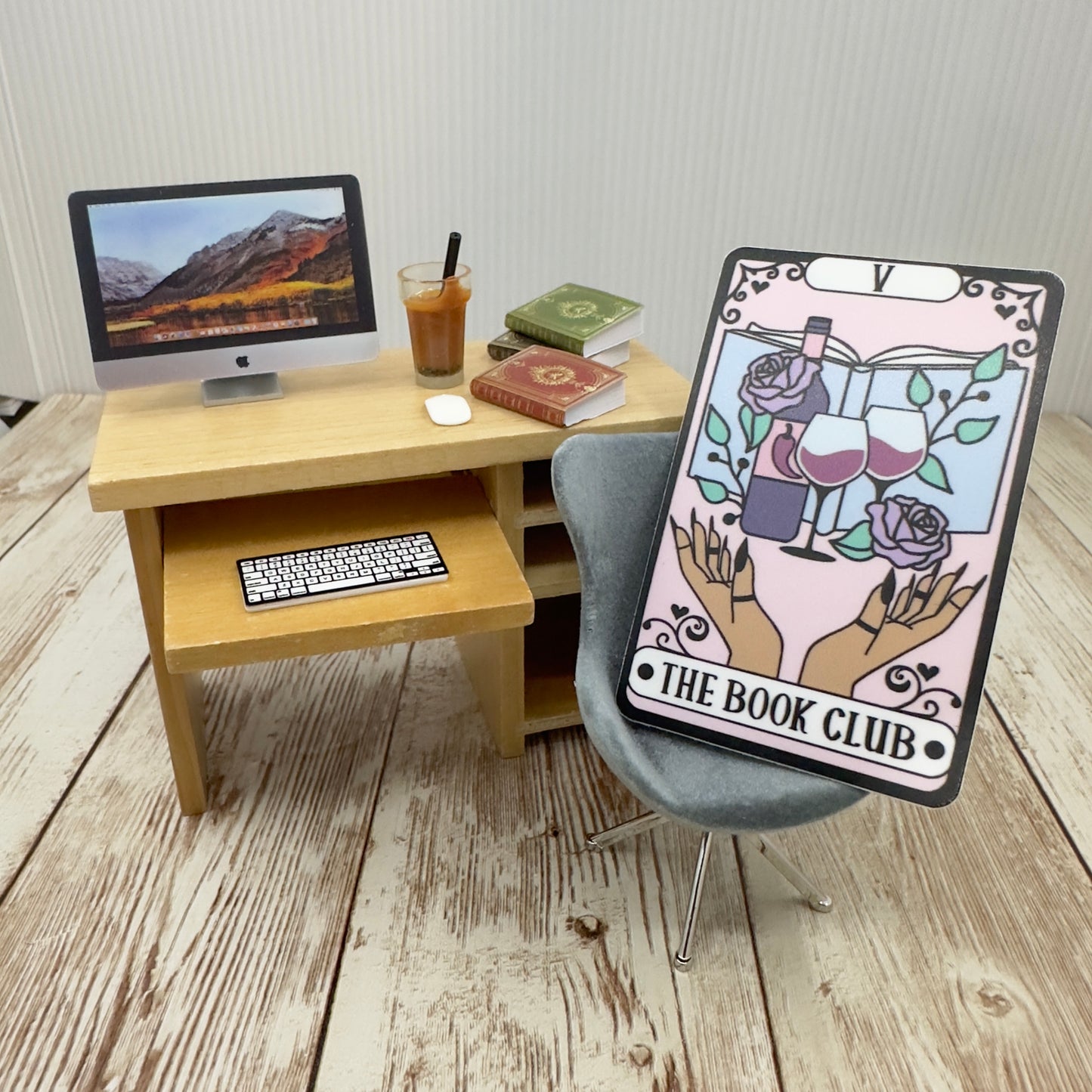 The Book Club Tarot Card Waterproof Sticker, Decal