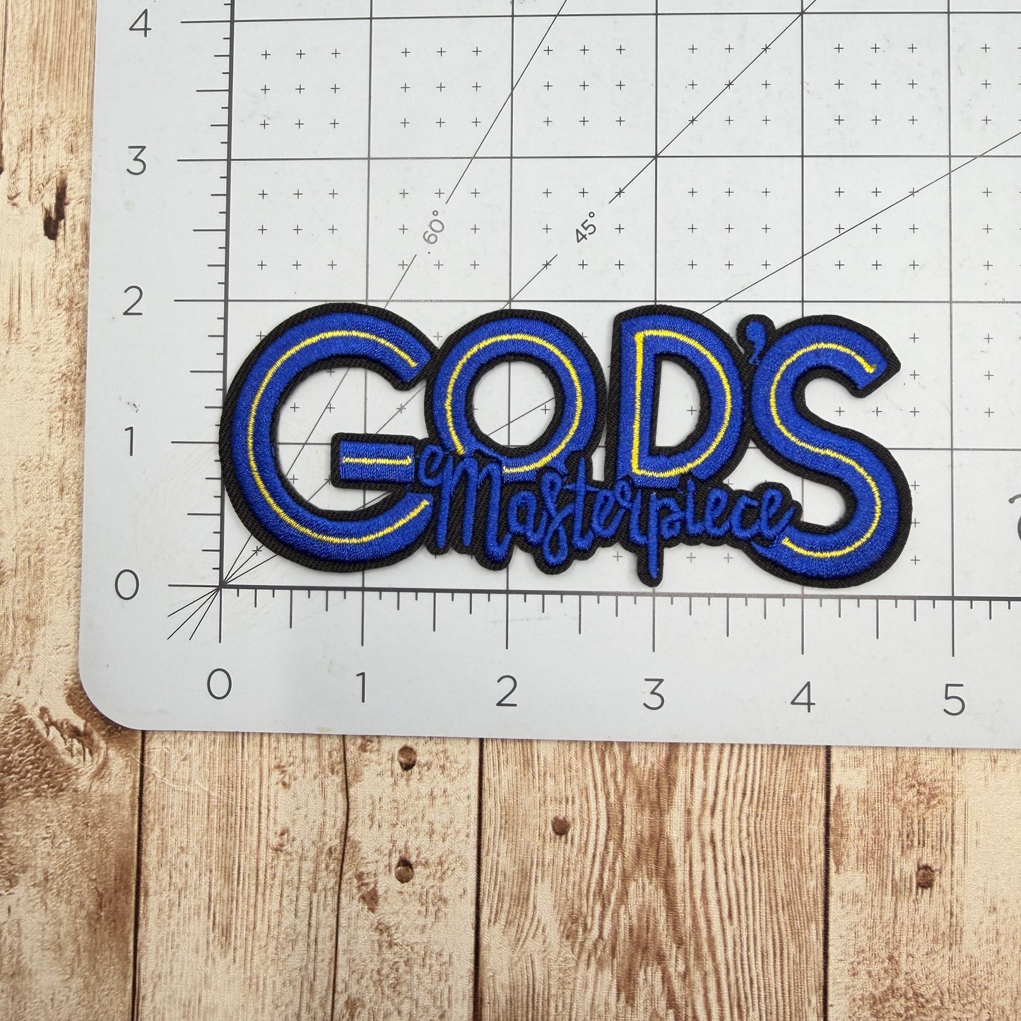 God's Masterpiece Iron On Patch