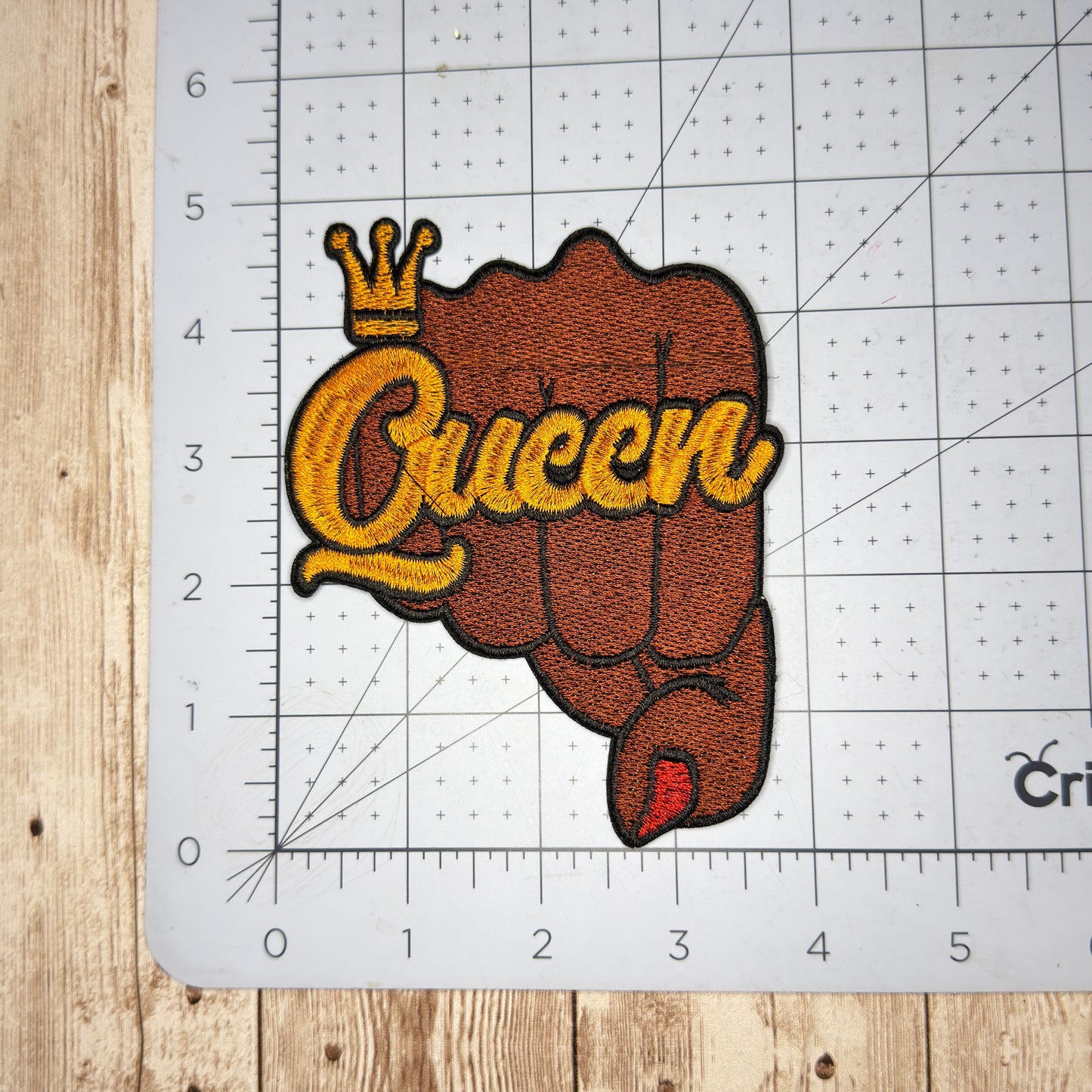 Queen Ring Fist Iron On Patch