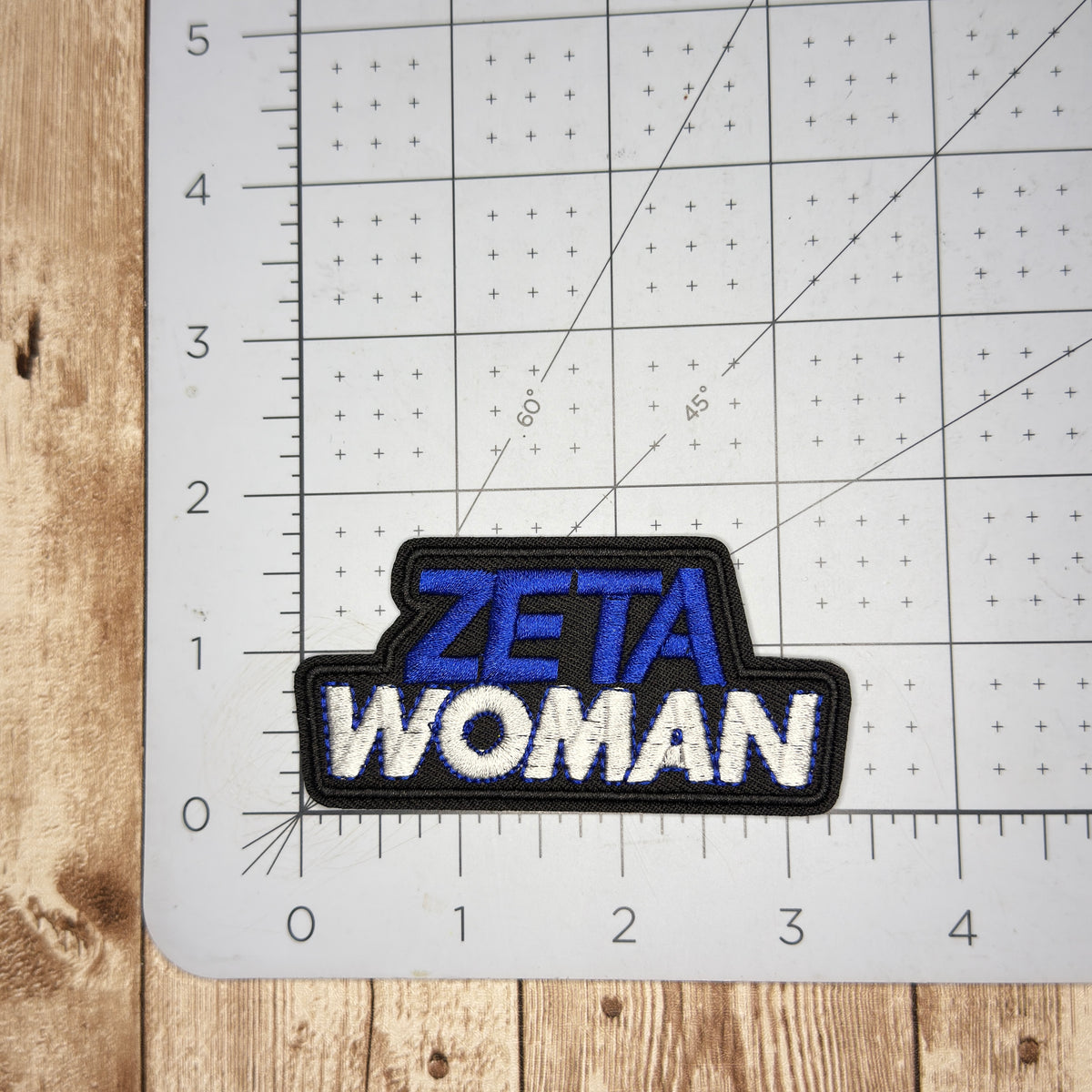 Zeta Woman Iron On Patch