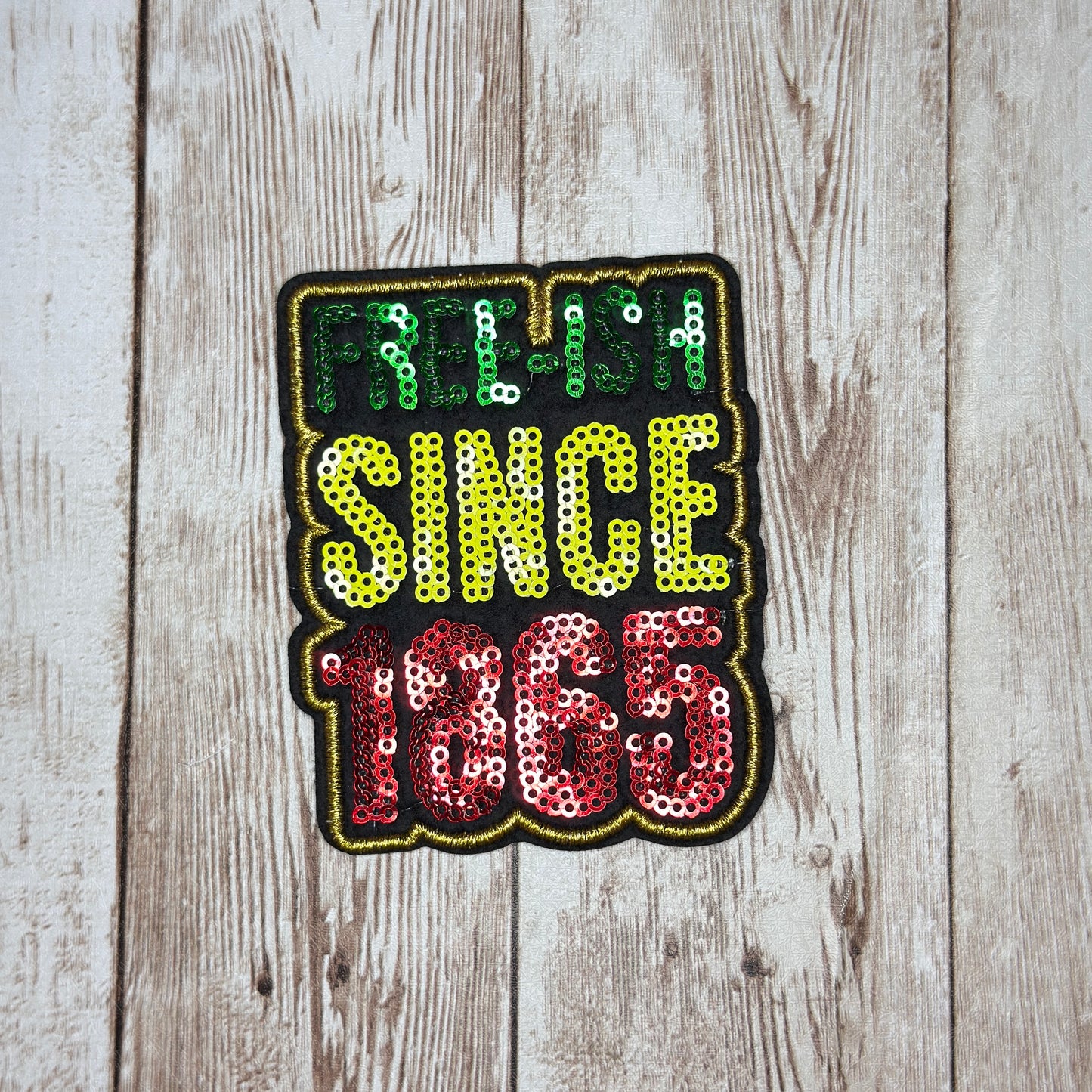 Sequins Juneteenth Celebration Iron on Patch Multiple Styles