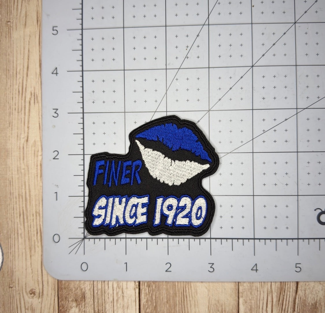 Finer Since 1920 Lips Iron On Patch