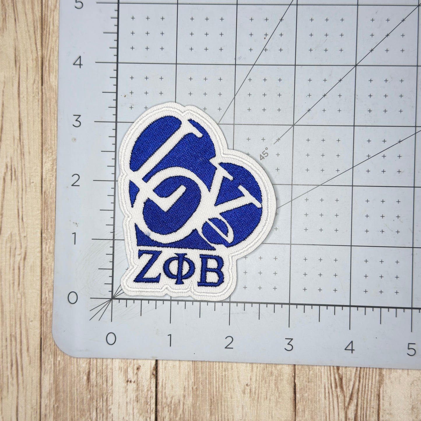 LOVE Heart ZPhiB Letters Iron On Patch Large - Small