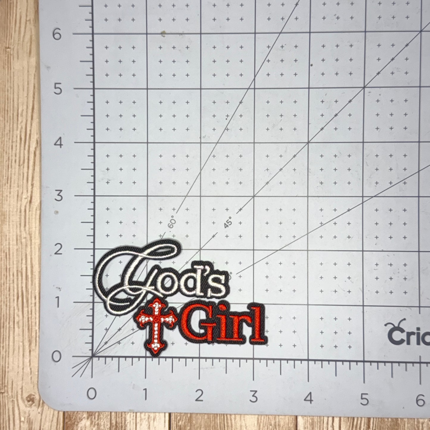 God's Girl - Small Iron-on Patch - Two Colors
