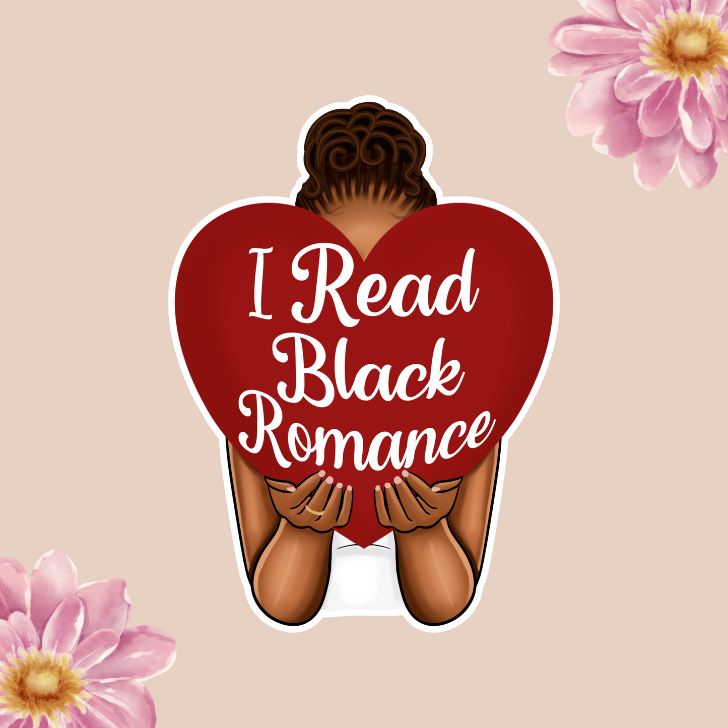 I Read Black Romance Vinyl Decal