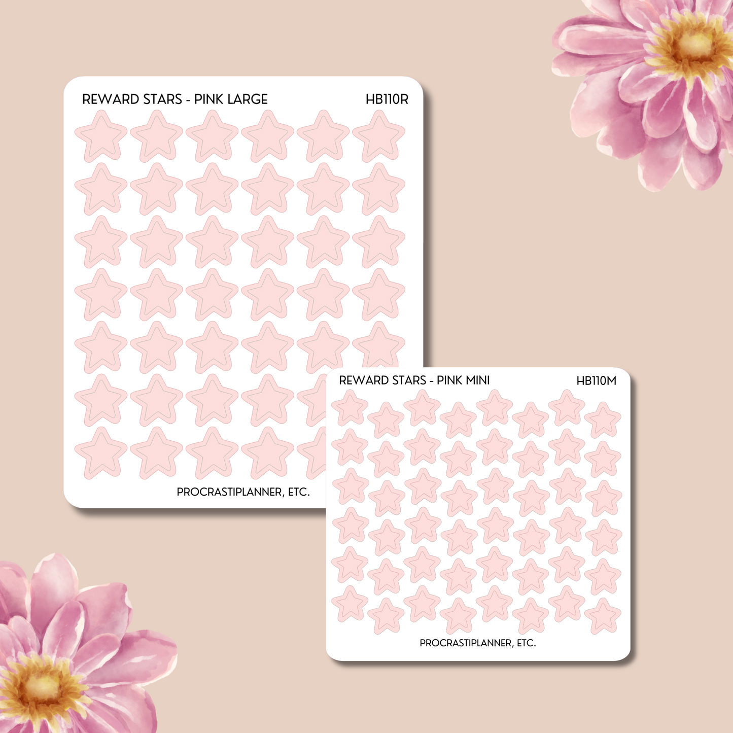HB90 Method - Pink Reward Stars