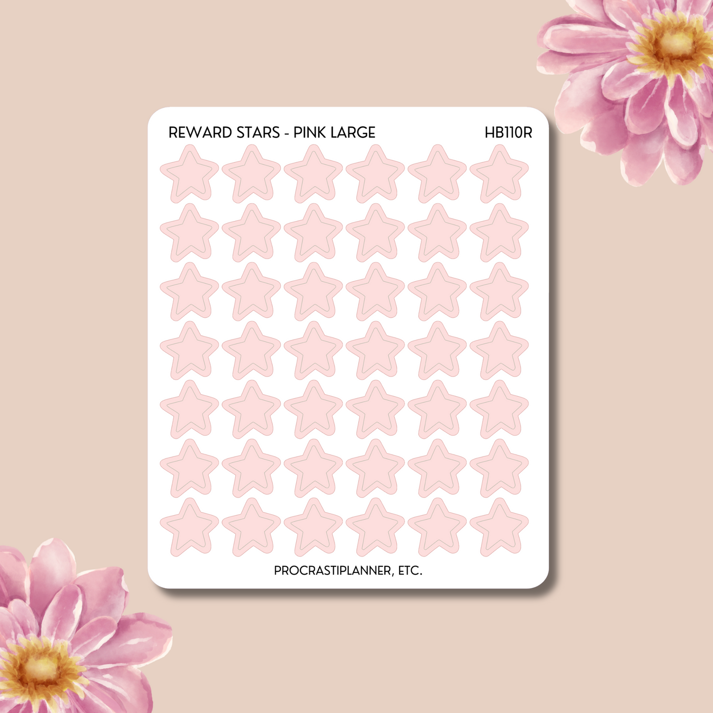 HB90 Method - Pink Reward Stars