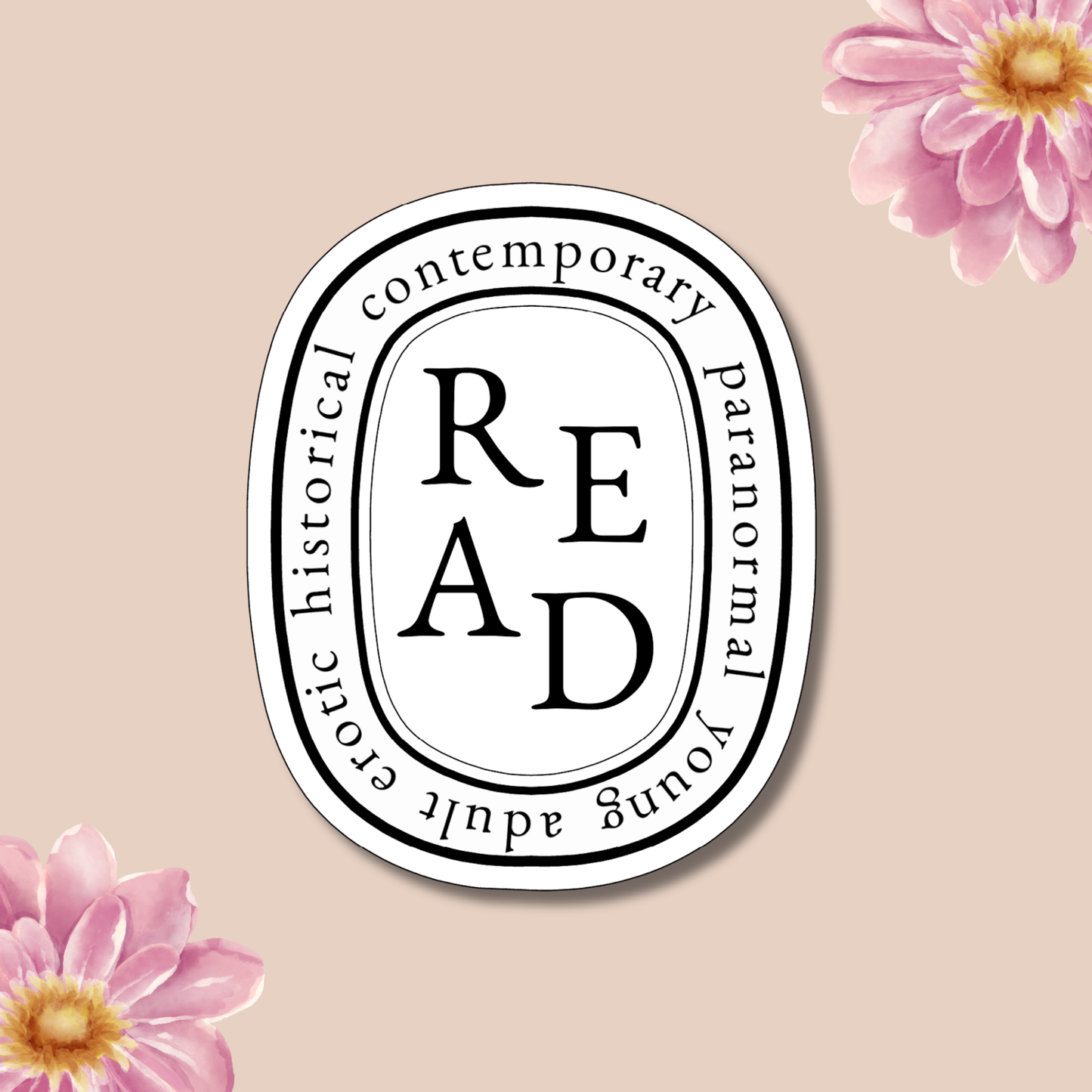 READ Waterproof Sticker, Decal
