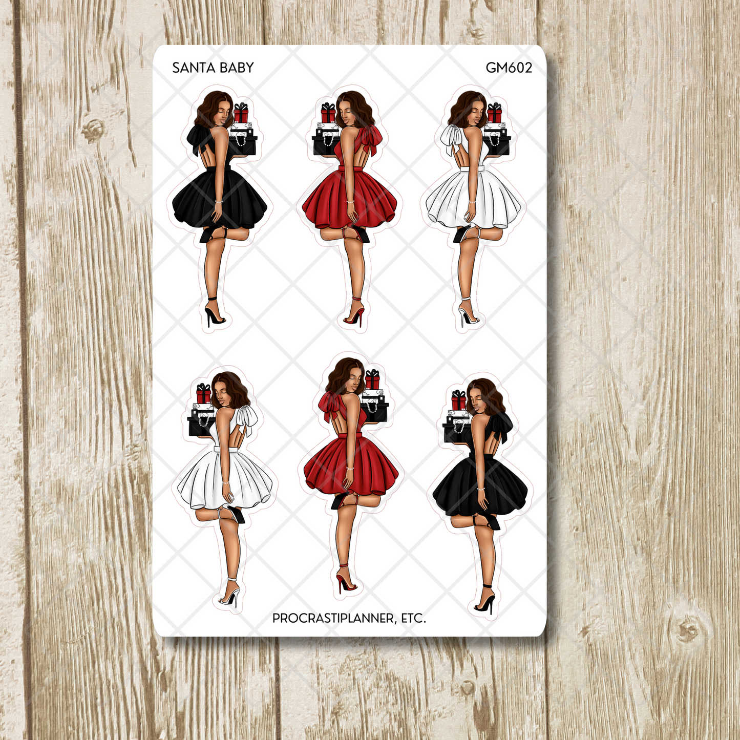 Santa Baby African American Woman Holiday Outfit