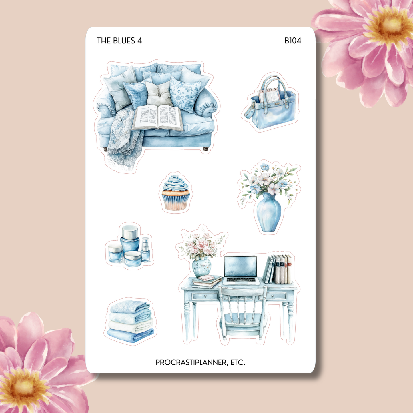 The Blues Writer Deco Planner Stickers