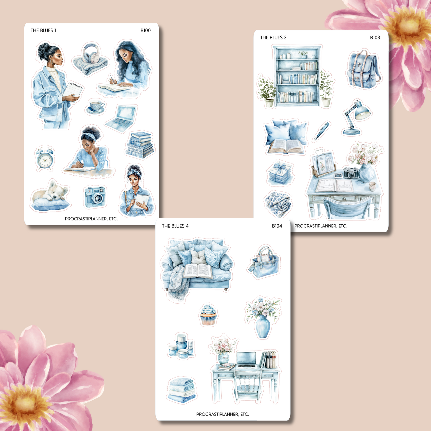The Blues Writer Deco Planner Stickers