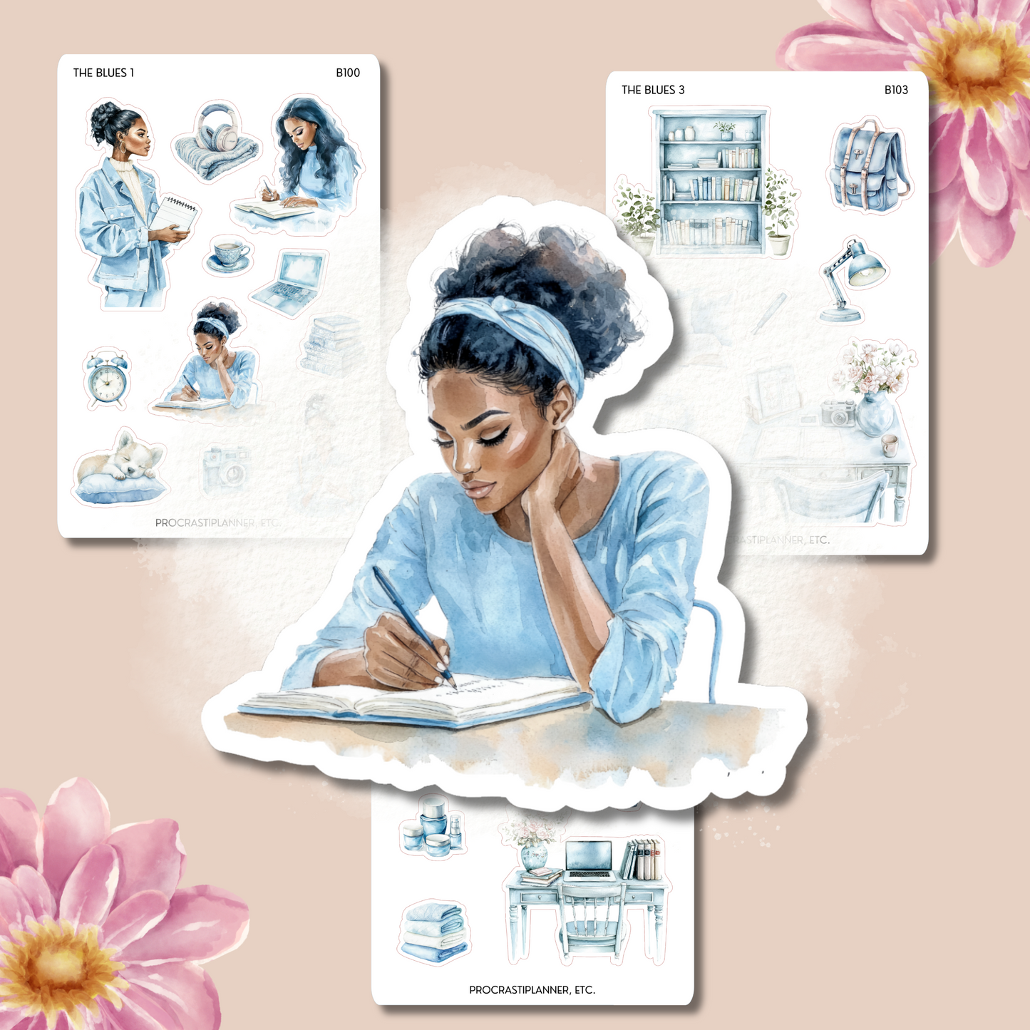 The Blues Writer Deco Planner Stickers