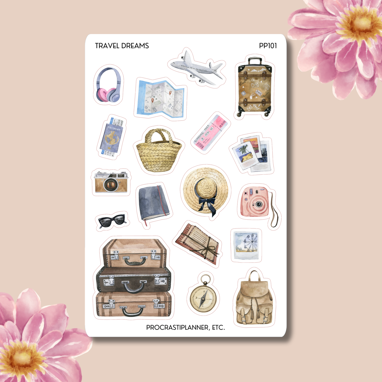 The Tavel Dreams Planner Stickers