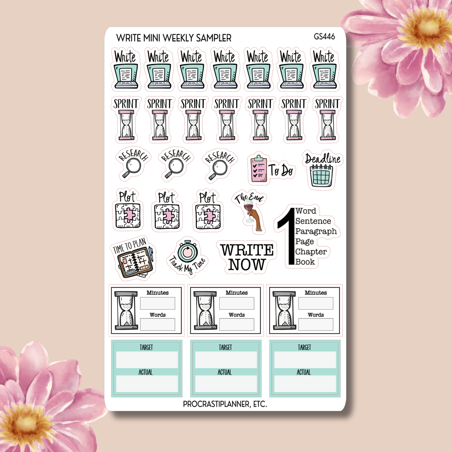 Write - Mini Weekly Planner Stickers Sampler