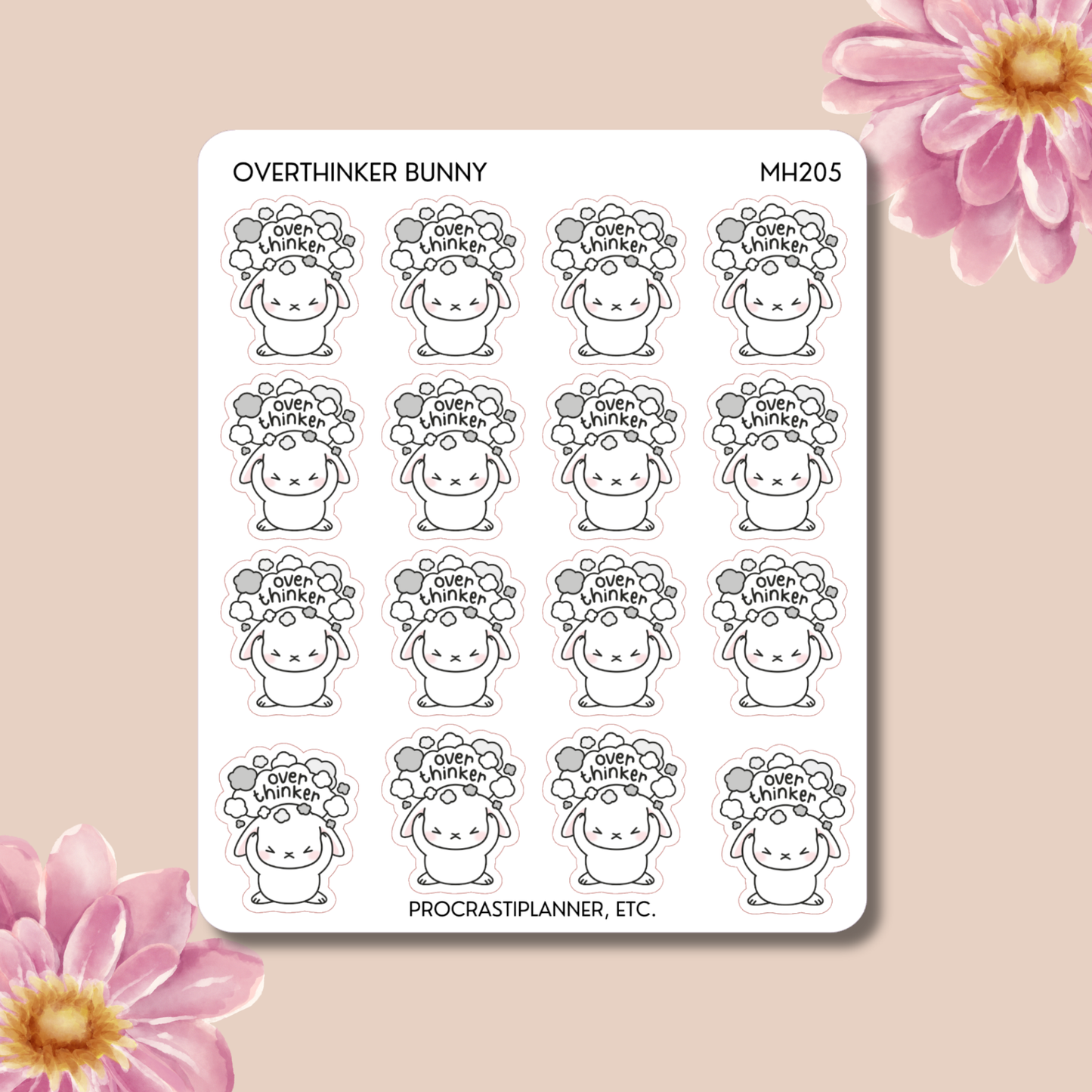 Overthinker Bunny Deco