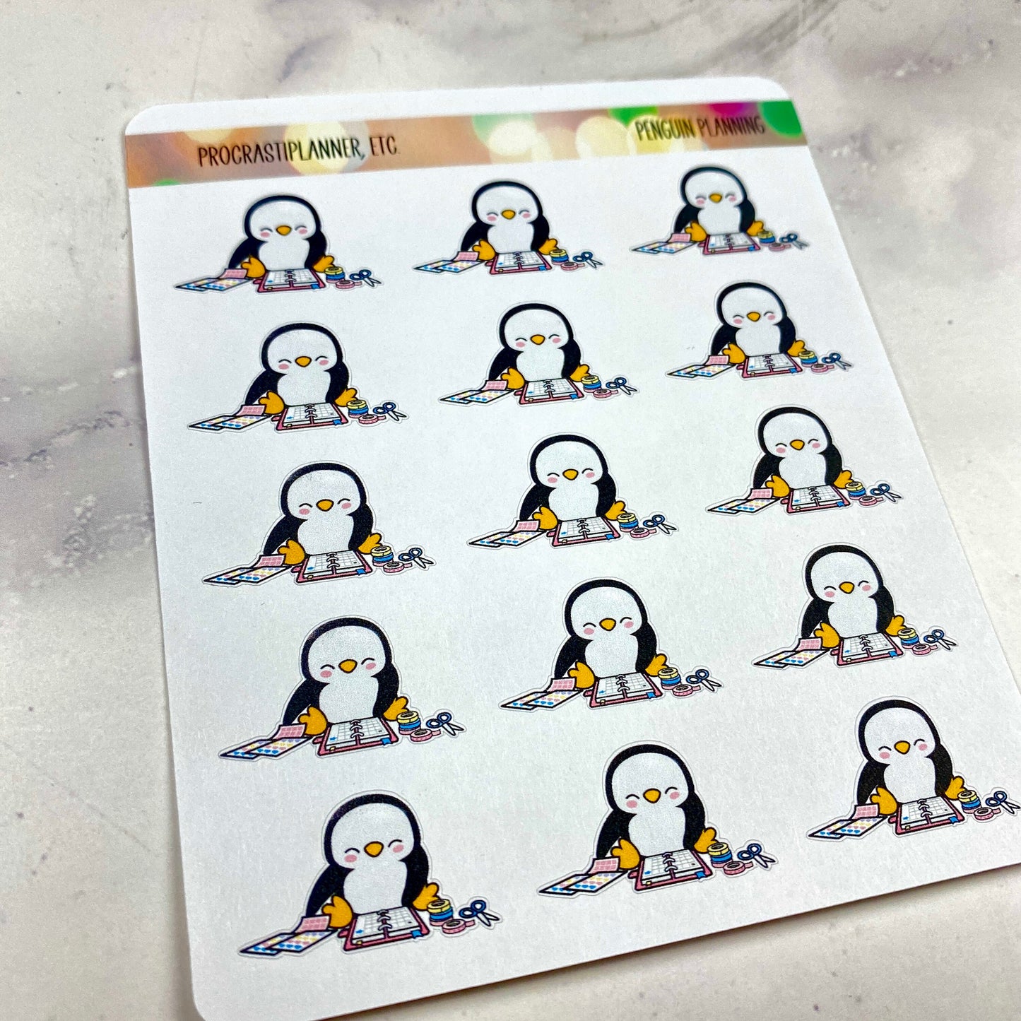 Penguin Planning - Planner Stickers