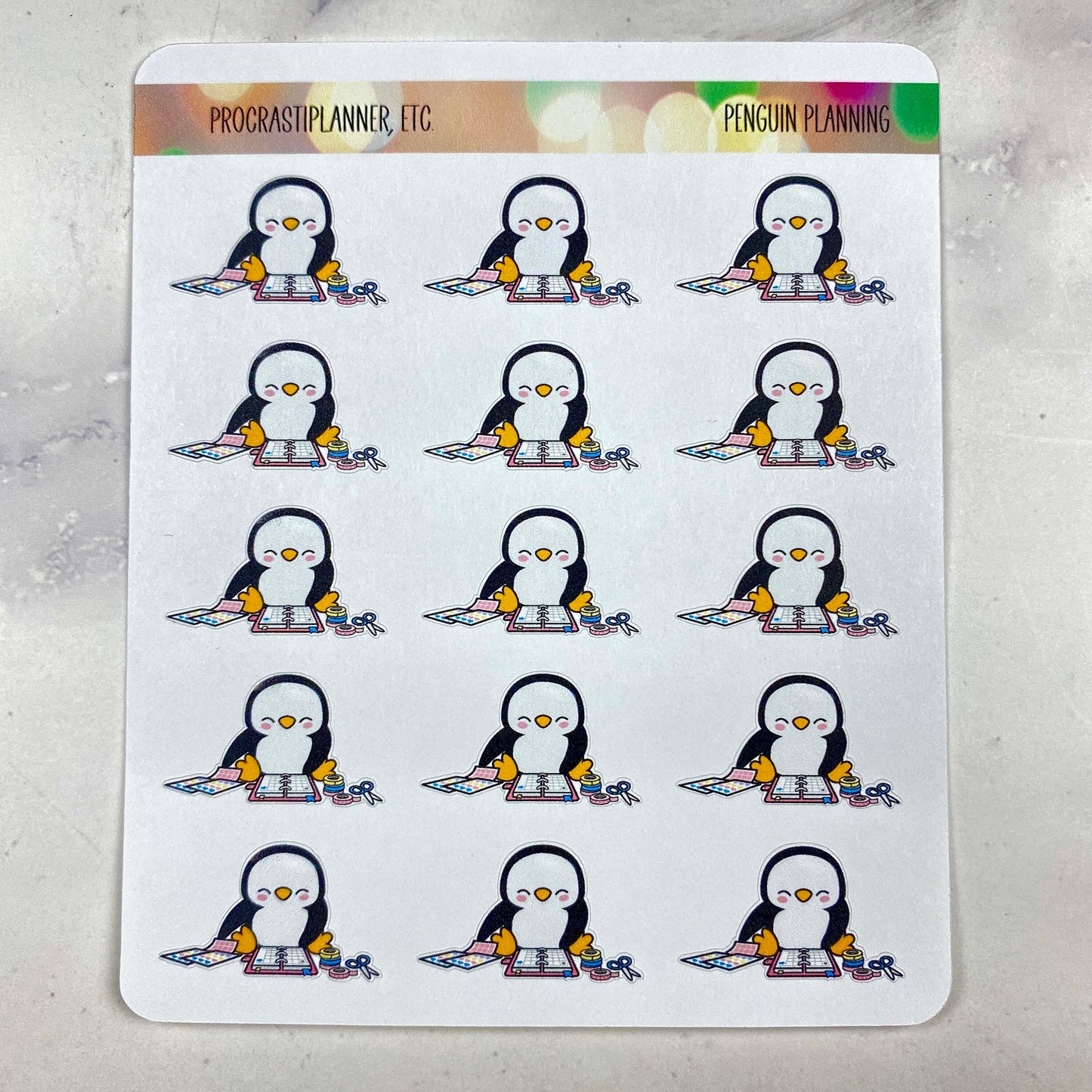 Penguin Planning - Planner Stickers