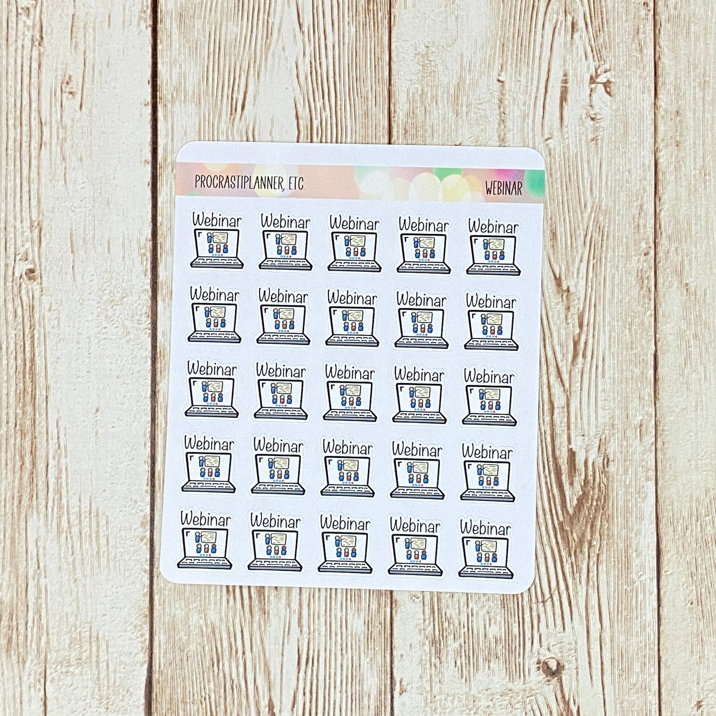 Virtual Normal - Webinar Laptop Planner Stickers