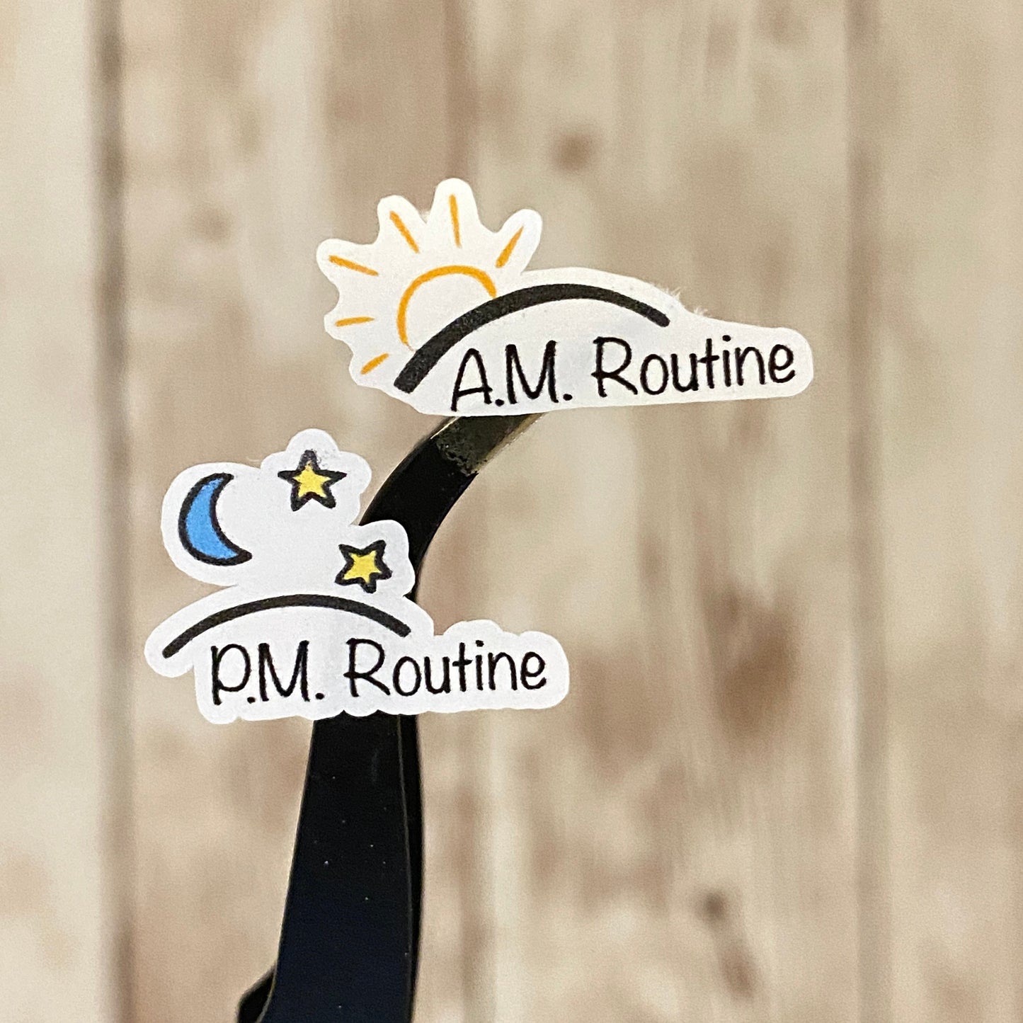 Morning and Evening Routine Stickers AM/PM Format Planner Stickers