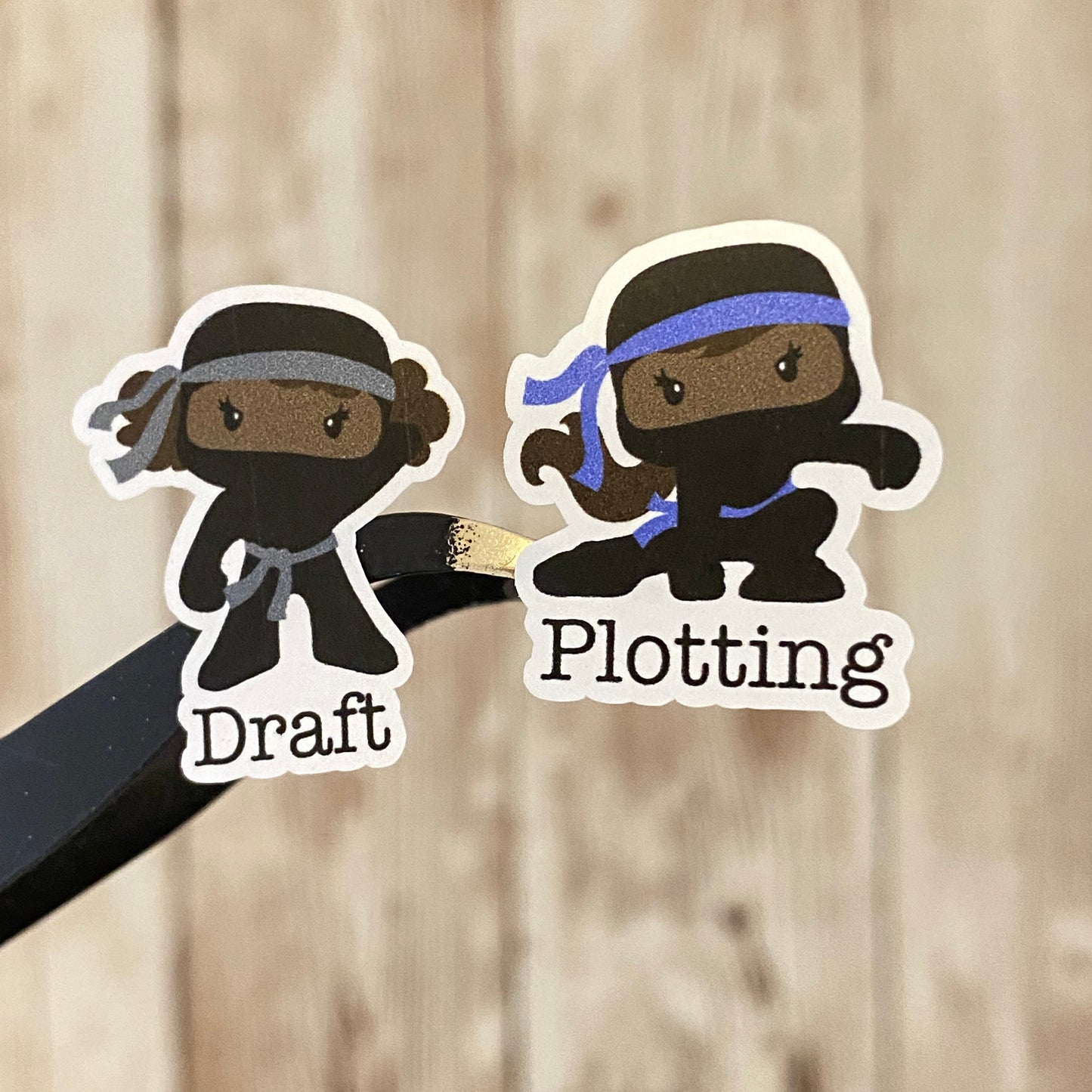 Various African American Ninja Writer Planner Stickers