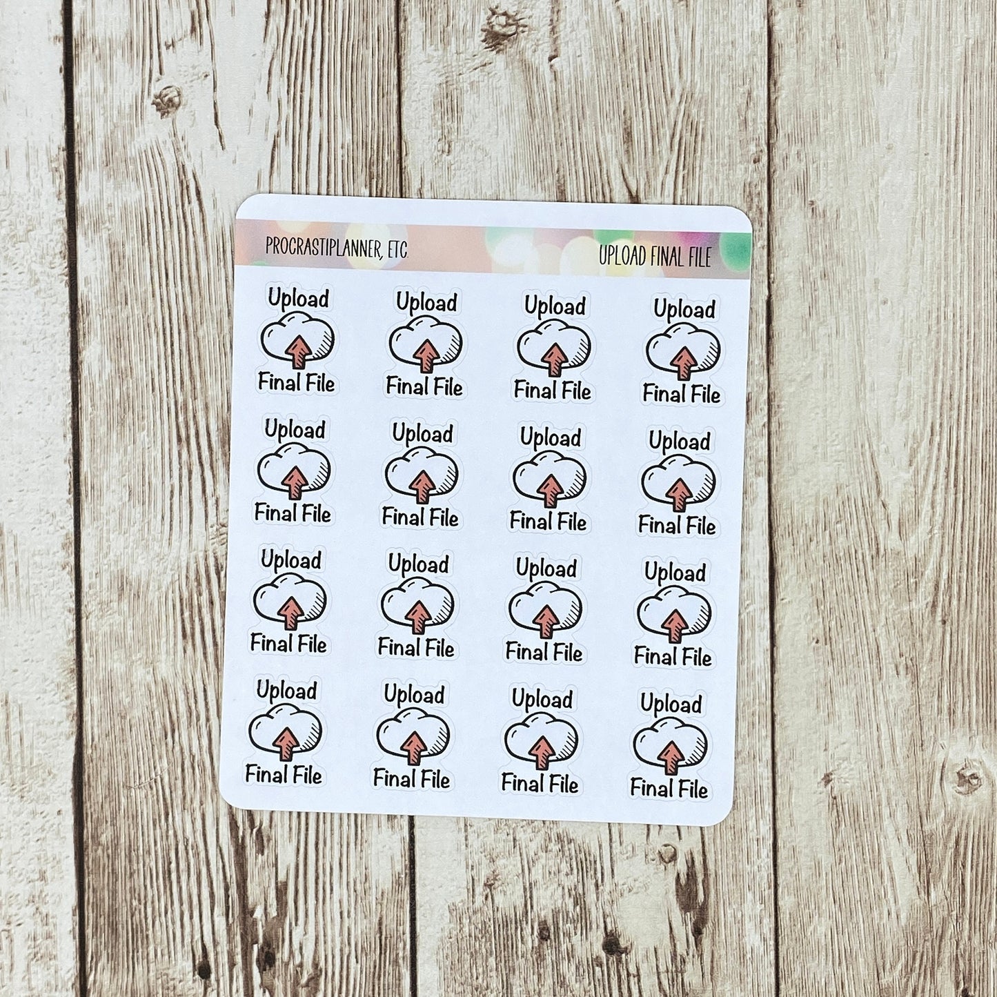 Upload Final File Book Launch Planner Stickers Regular and Mini Size