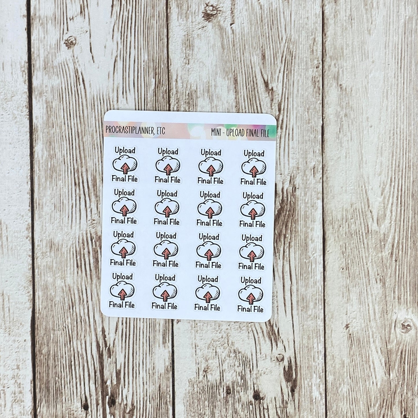 Upload Final File Book Launch Planner Stickers Regular and Mini Size