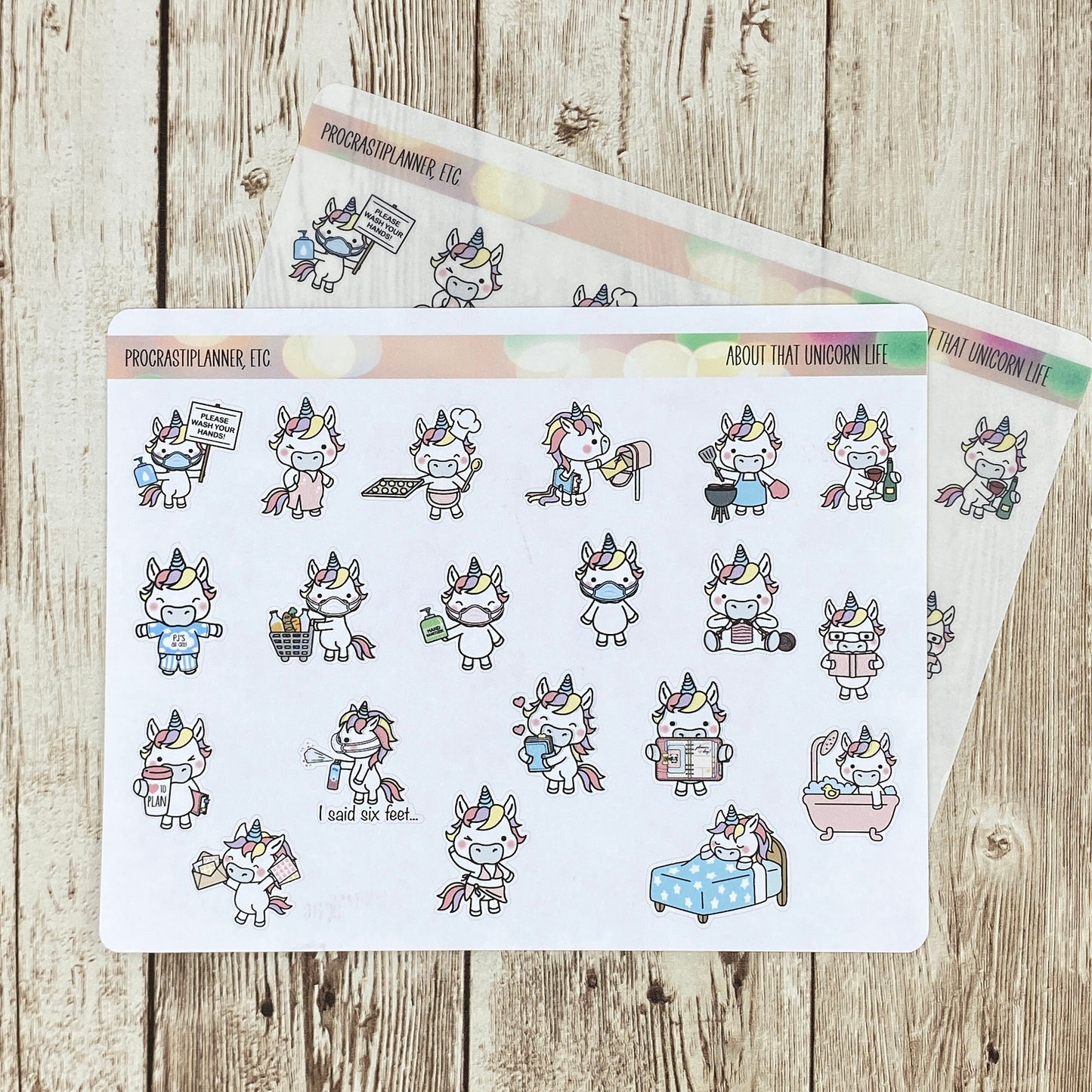 About that Unicorn Life Planner Stickers