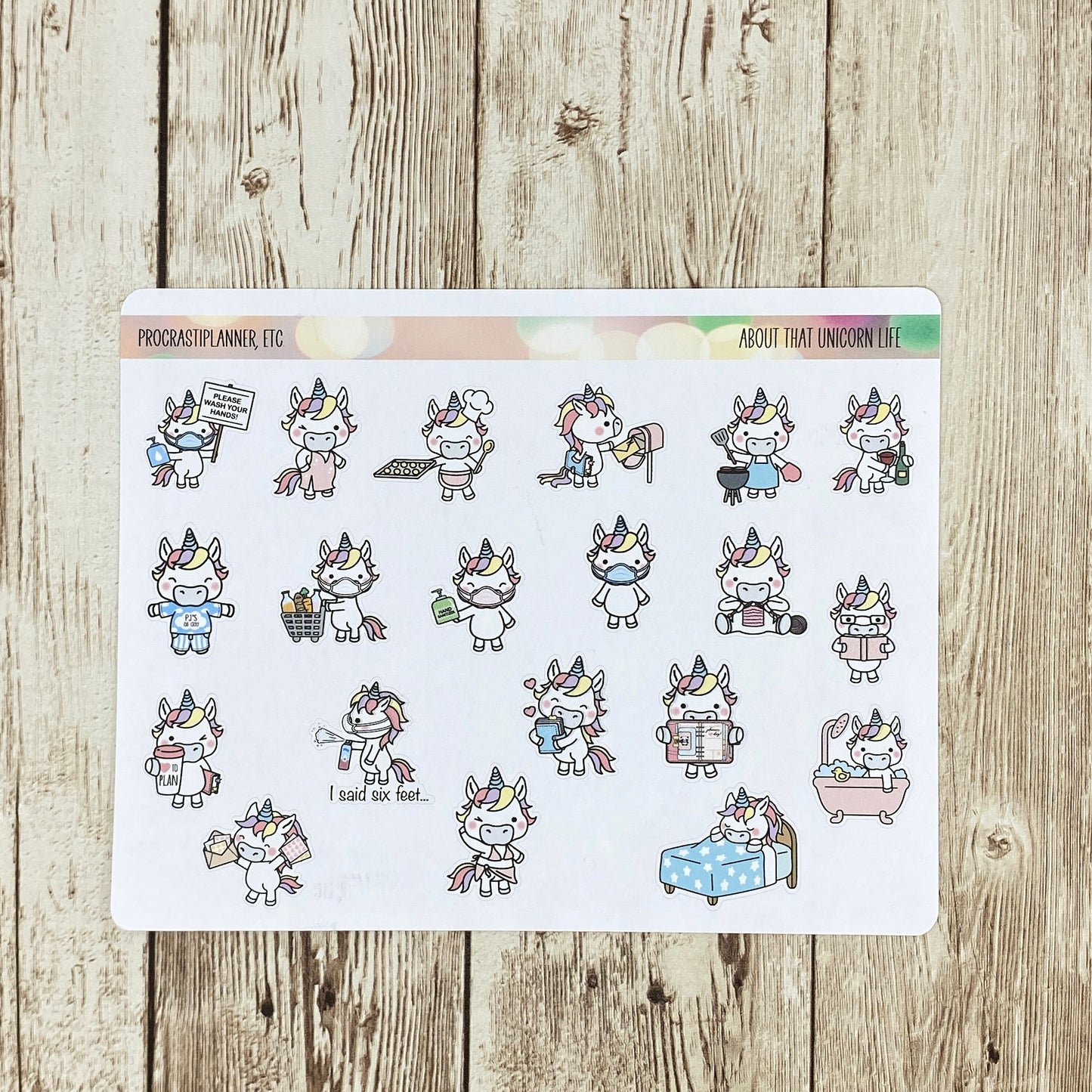 About that Unicorn Life Planner Stickers