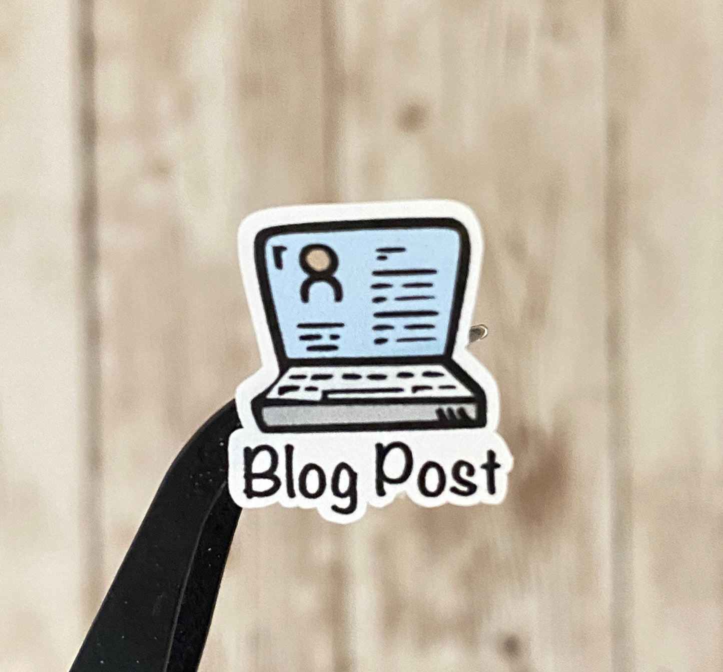 Blog Post Planner Stickers for Writers, Book Reviewers, Bloggers in Clear or White Matte