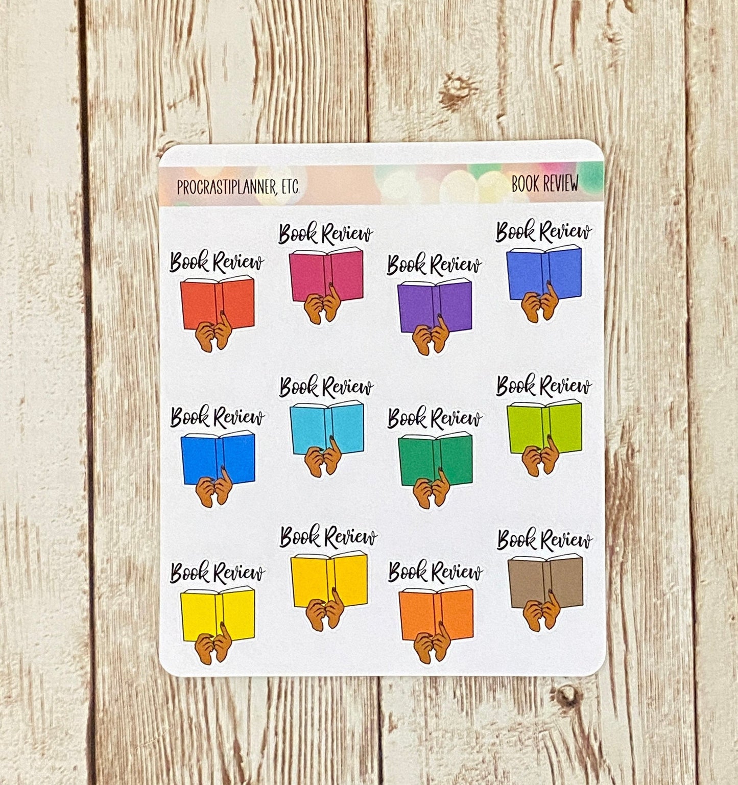 Book Review Planner Stickers