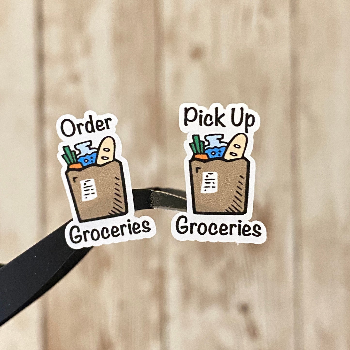 Grocery Bag Planner Stickers
