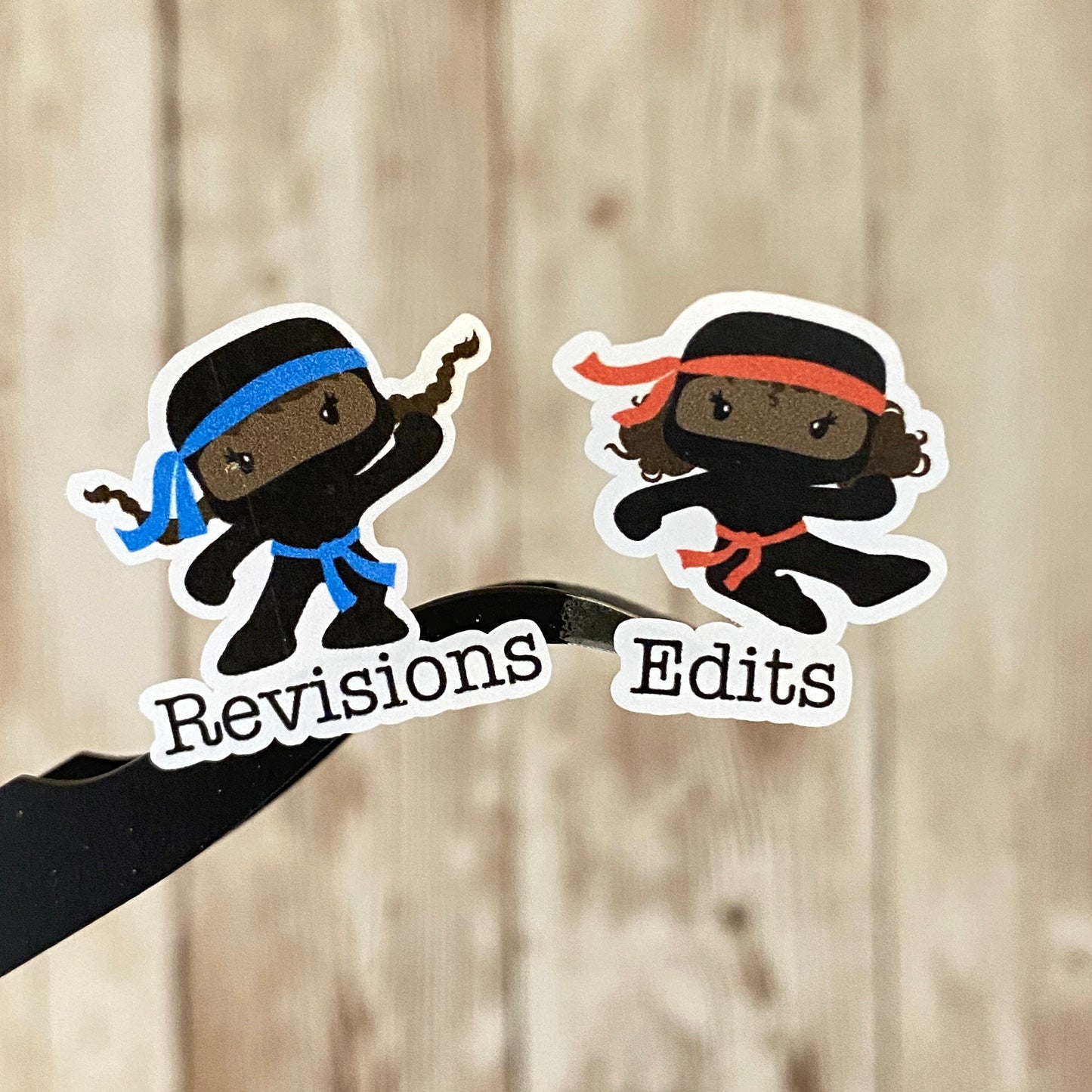Various African American Ninja Writer Planner Stickers