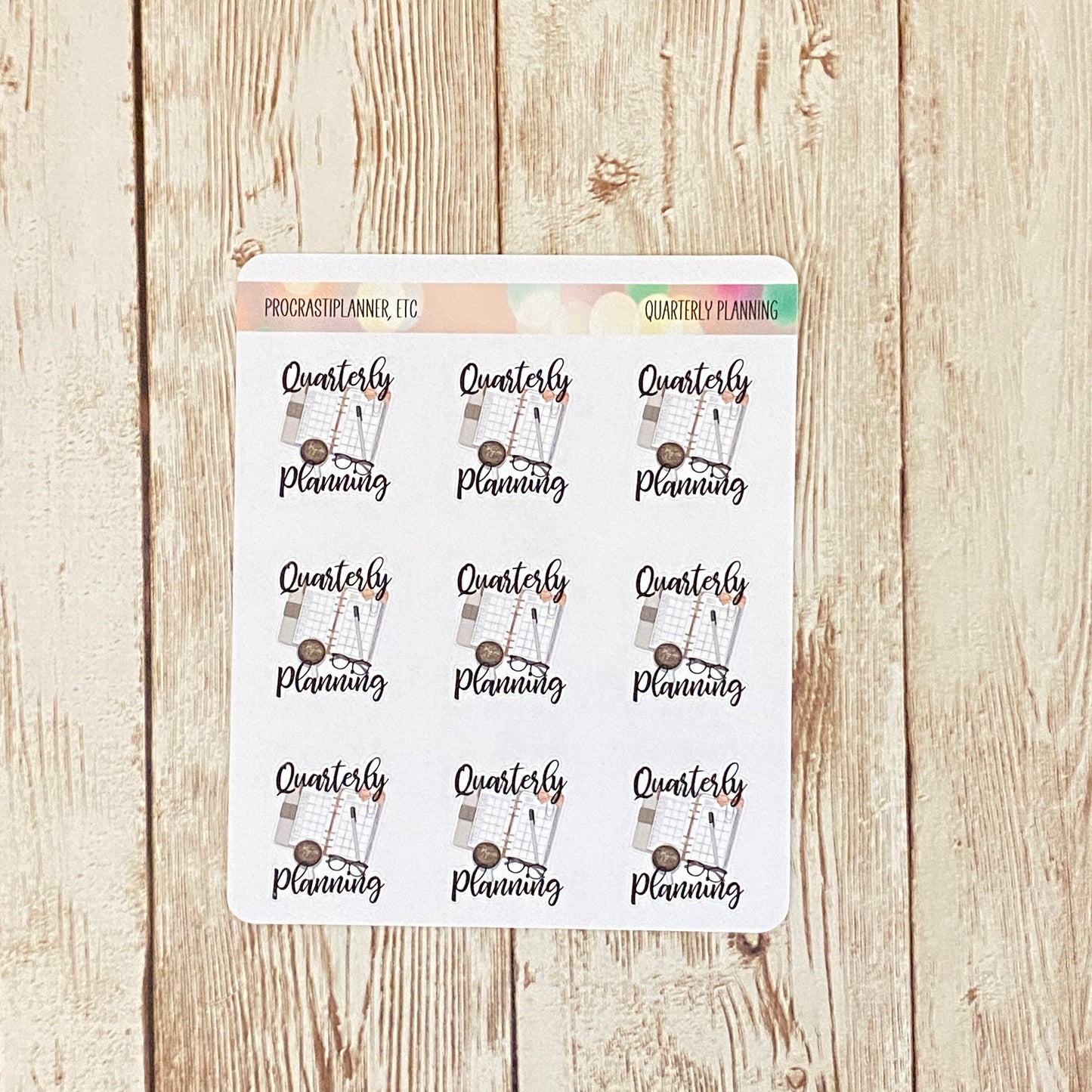 Quarterly Planning - Planner Stickers for Writers, Reviewers, Bloggers - Updated Format!